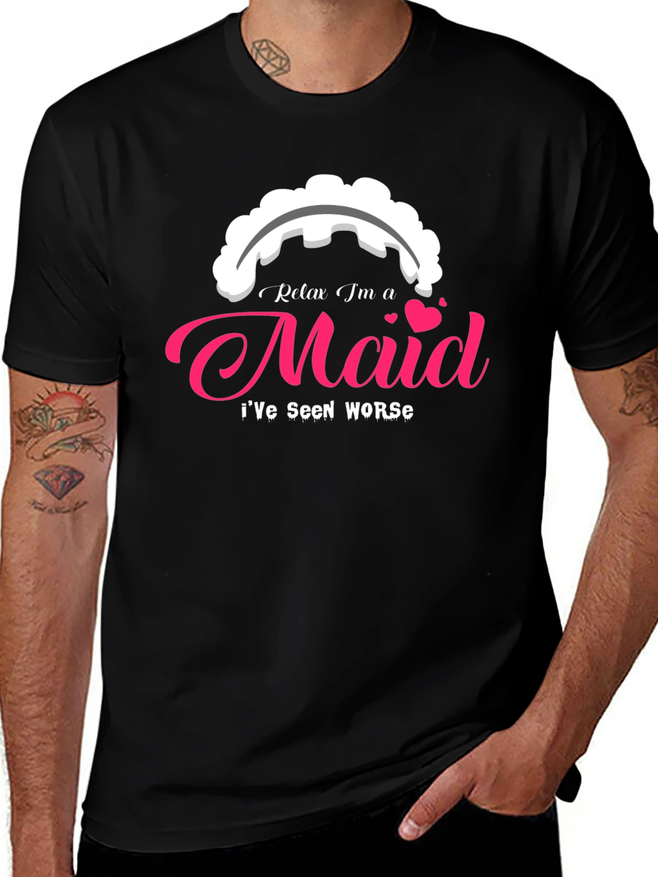 Relax Im a Maid T-Shirt - Novelty Graphic Tee