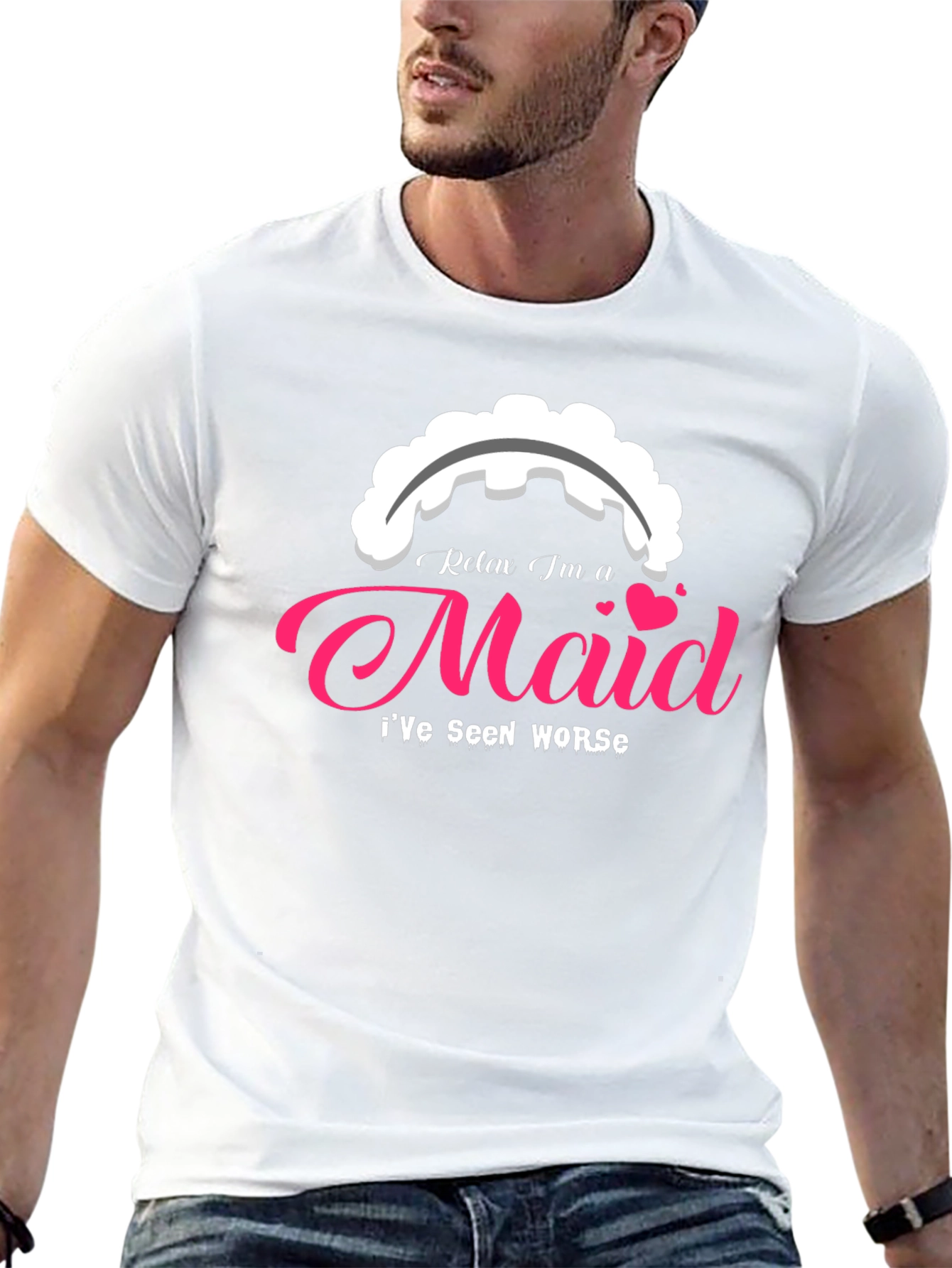 Relax Im a Maid T-Shirt - Novelty Graphic Tee