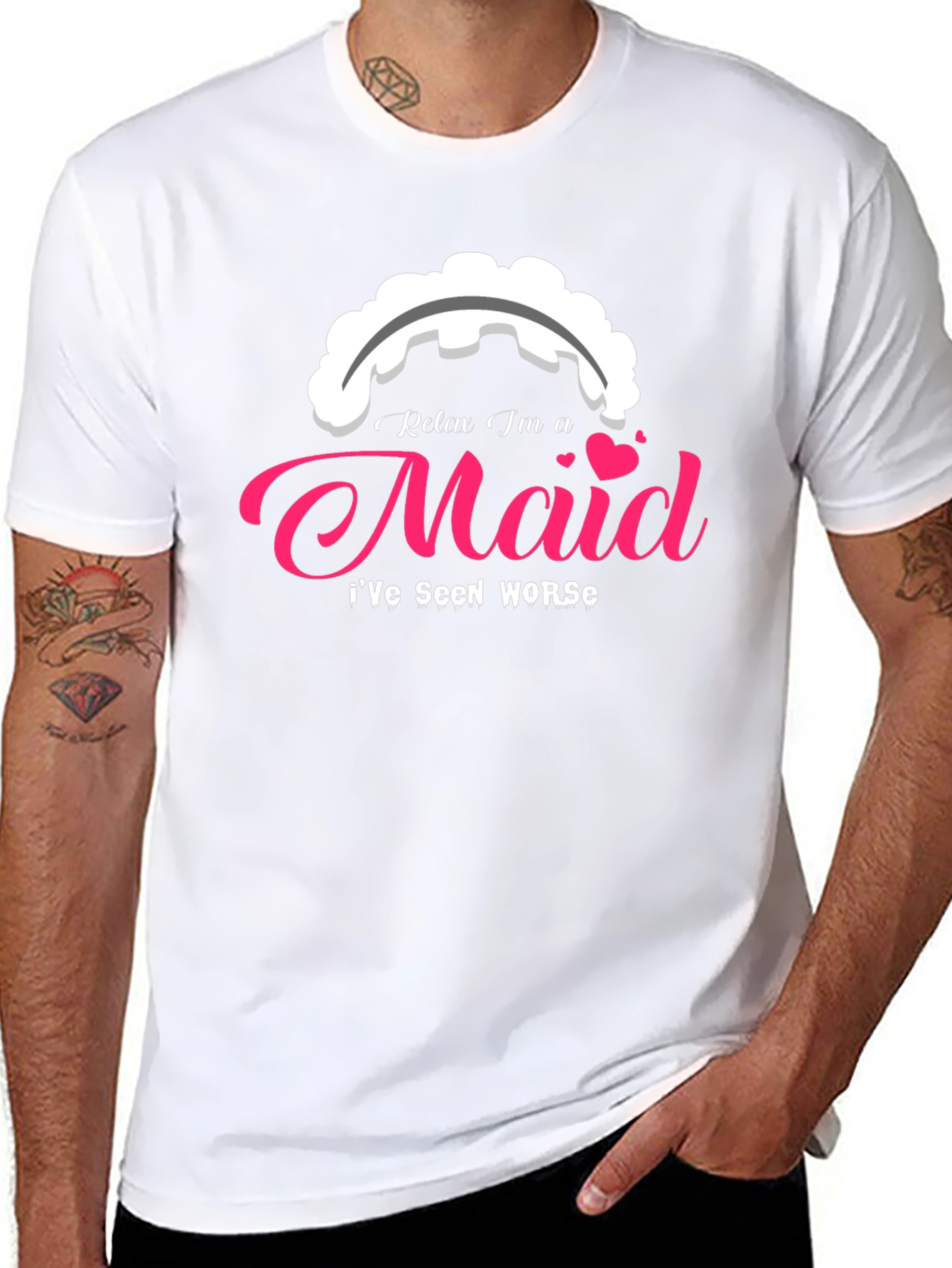 Relax Im a Maid T-Shirt - Novelty Graphic Tee
