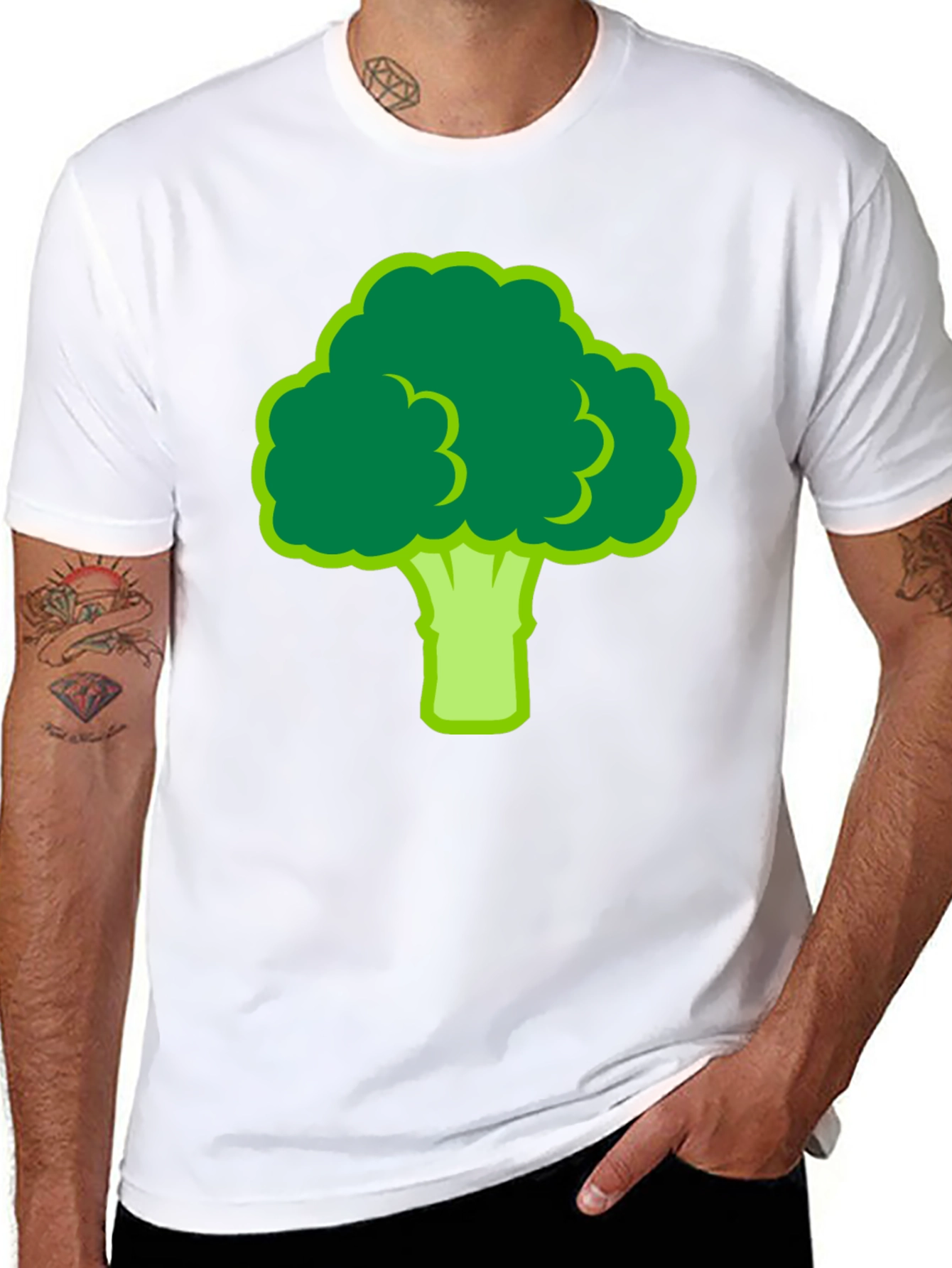 Broccoli Graphic Tee - Quirky Vegetable Shirt