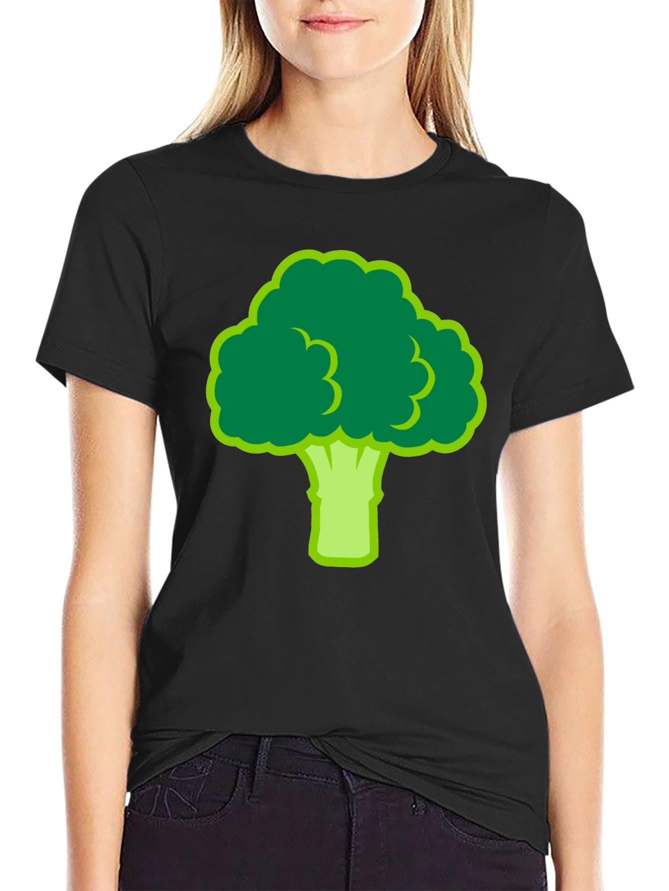 Broccoli Graphic Tee - Quirky Vegetable Shirt