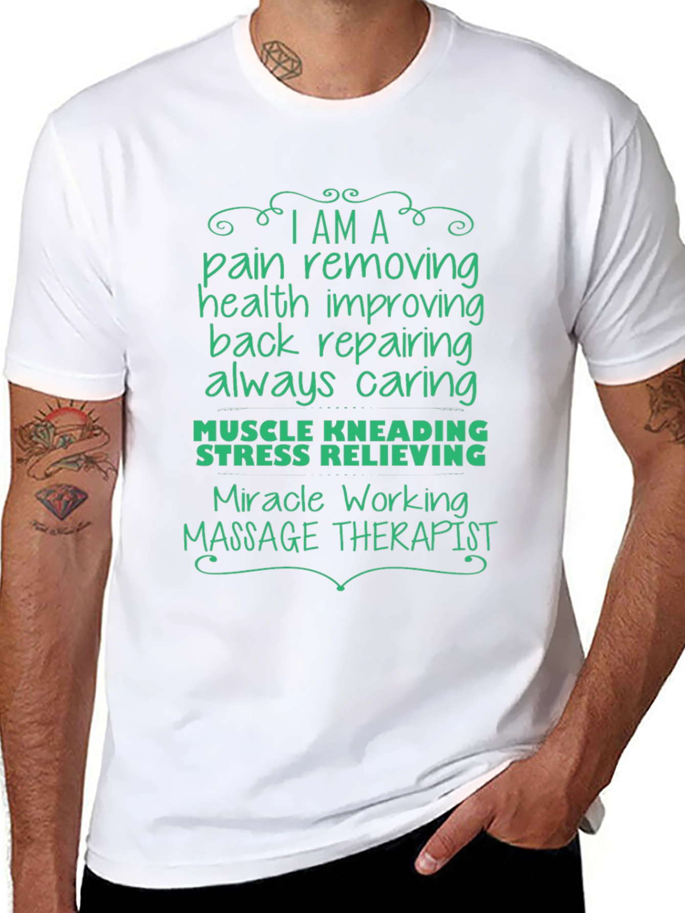 Massage Therapist T-Shirt: Pain Relief & Wellness