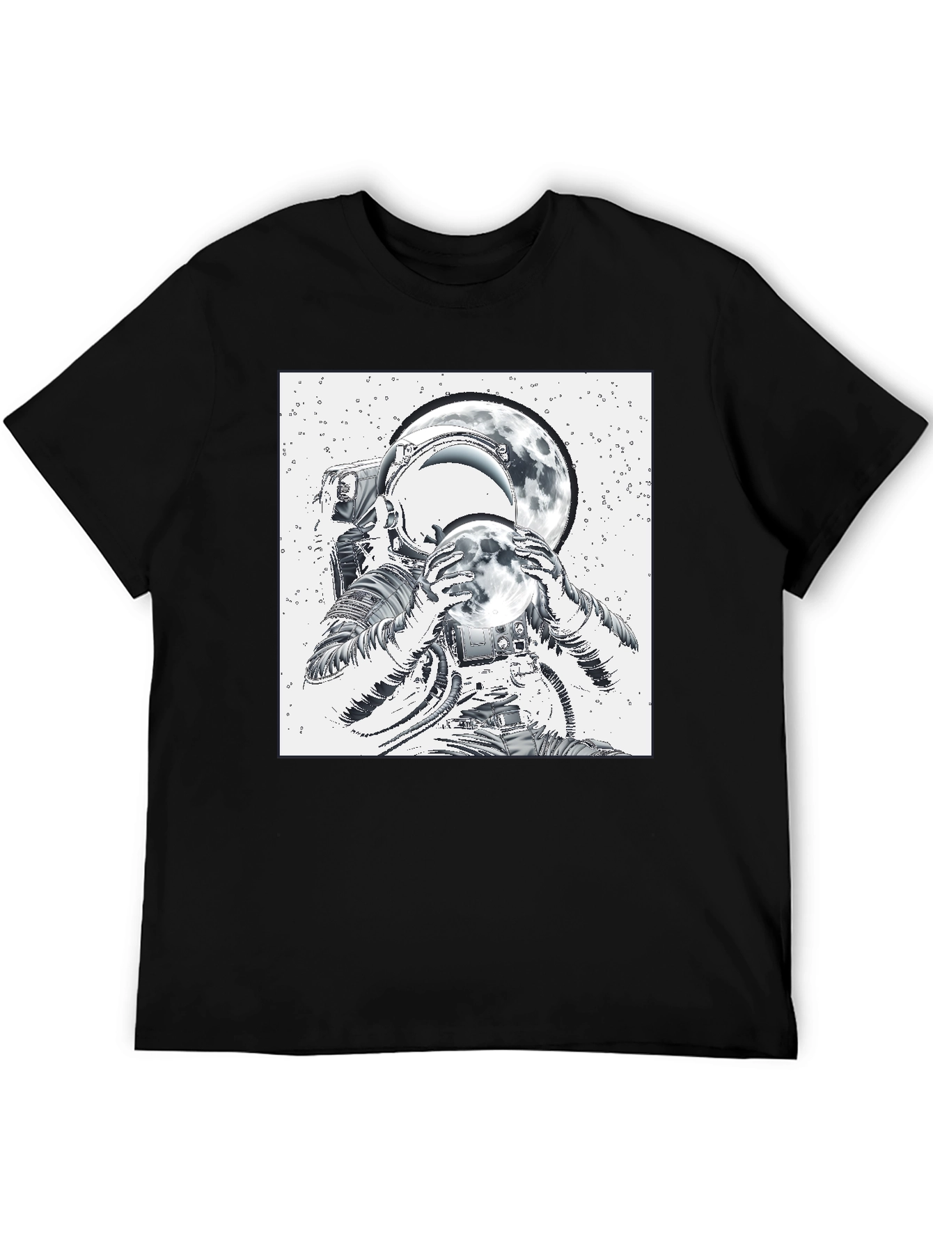Astronaut Moon T-Shirt - Space Graphic Tee