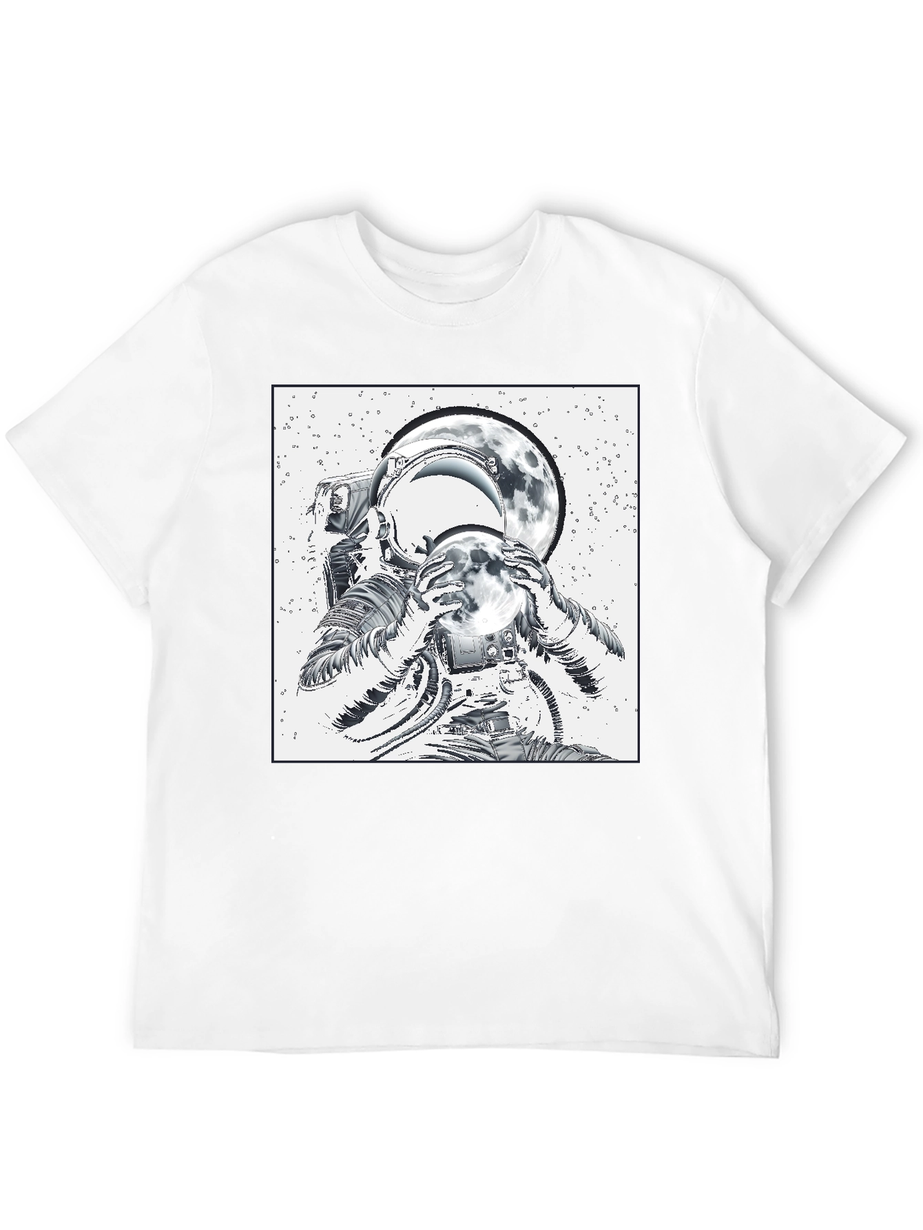 Astronaut Moon T-Shirt - Space Graphic Tee
