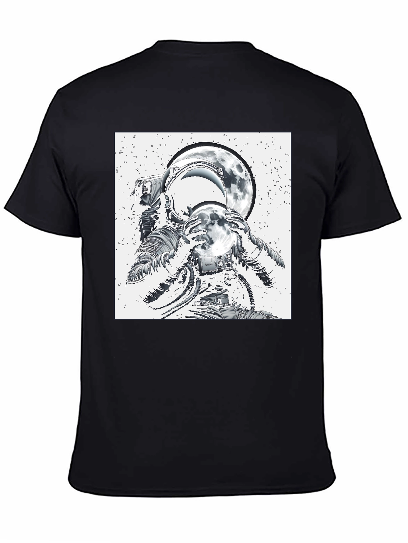 Astronaut Moon T-Shirt - Space Graphic Tee