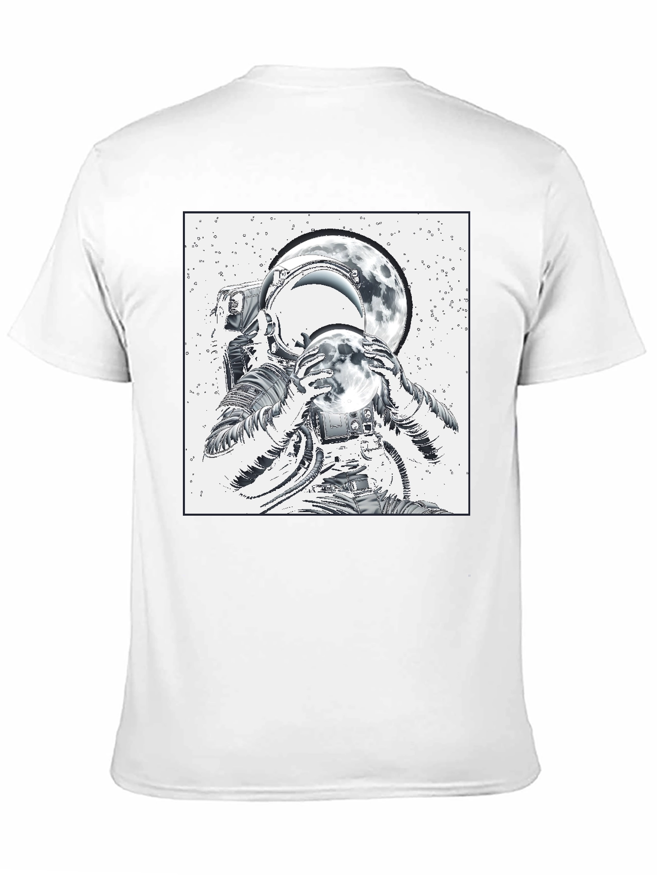 Astronaut Moon T-Shirt - Space Graphic Tee