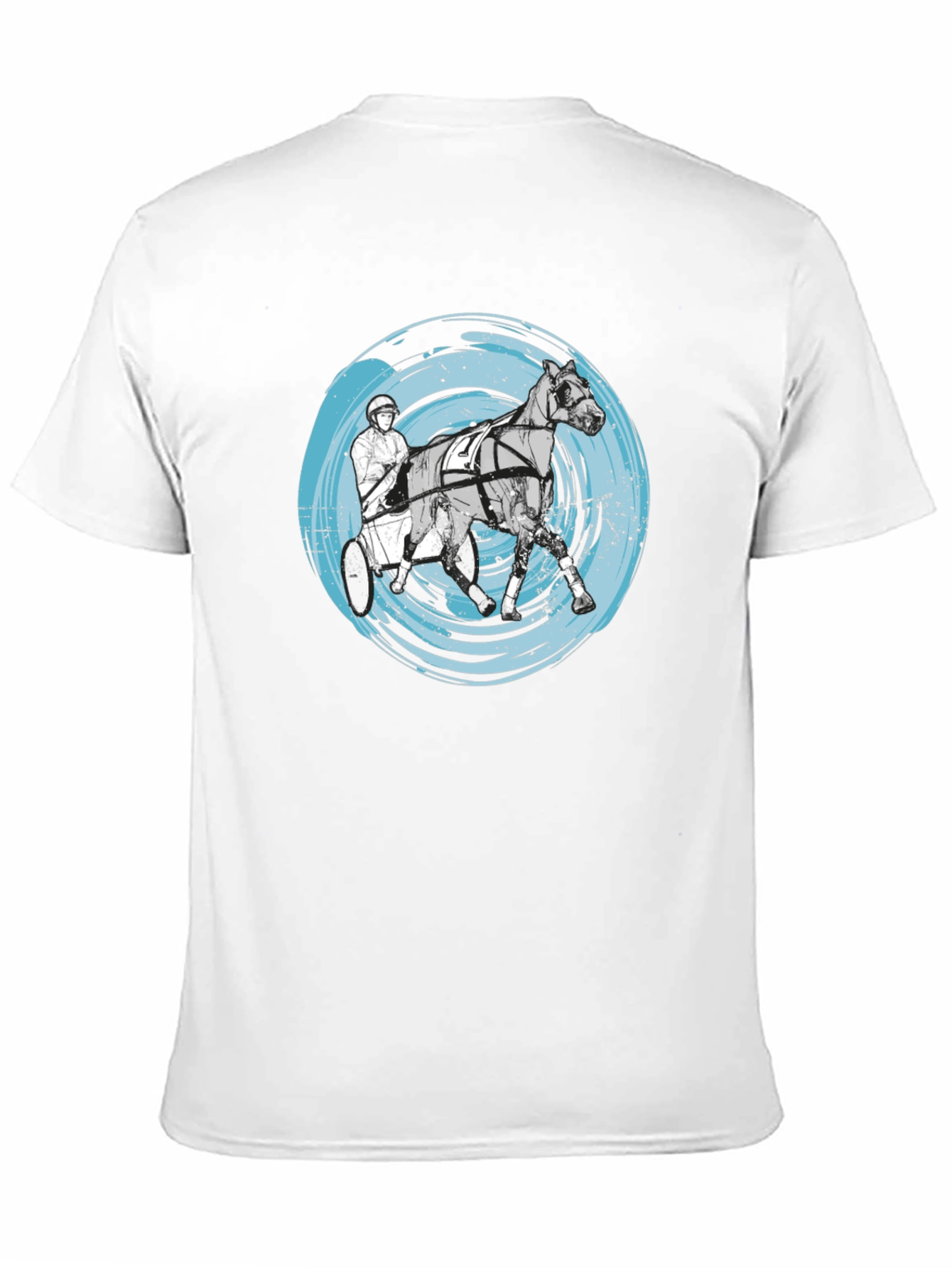 Harness Racing Tee - Distressed Circle Design