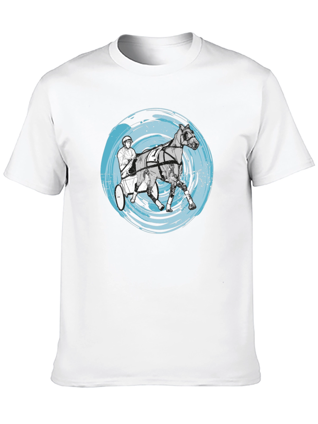 Harness Racing Tee - Distressed Circle Design