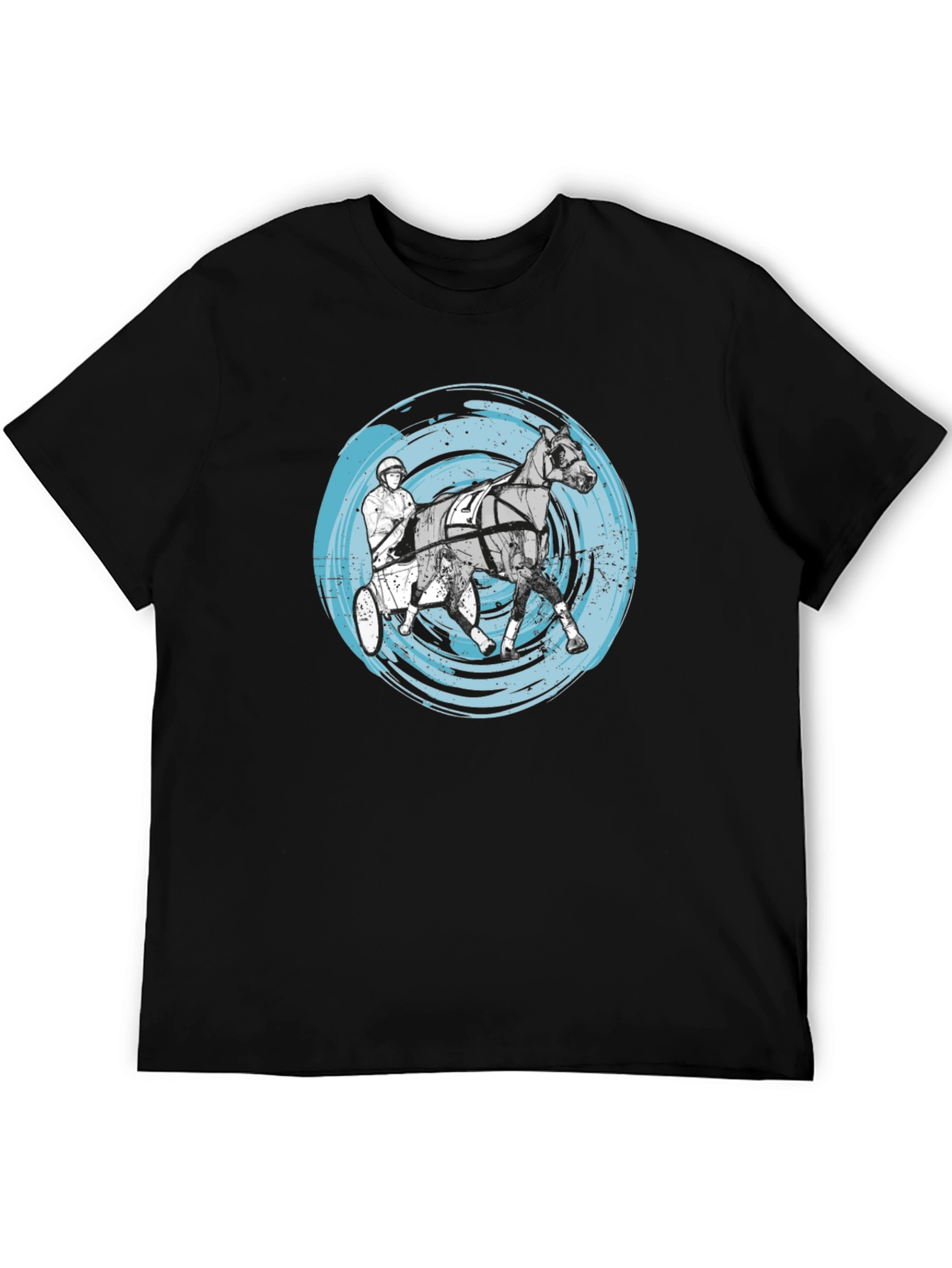 Harness Racing Tee - Distressed Circle Design