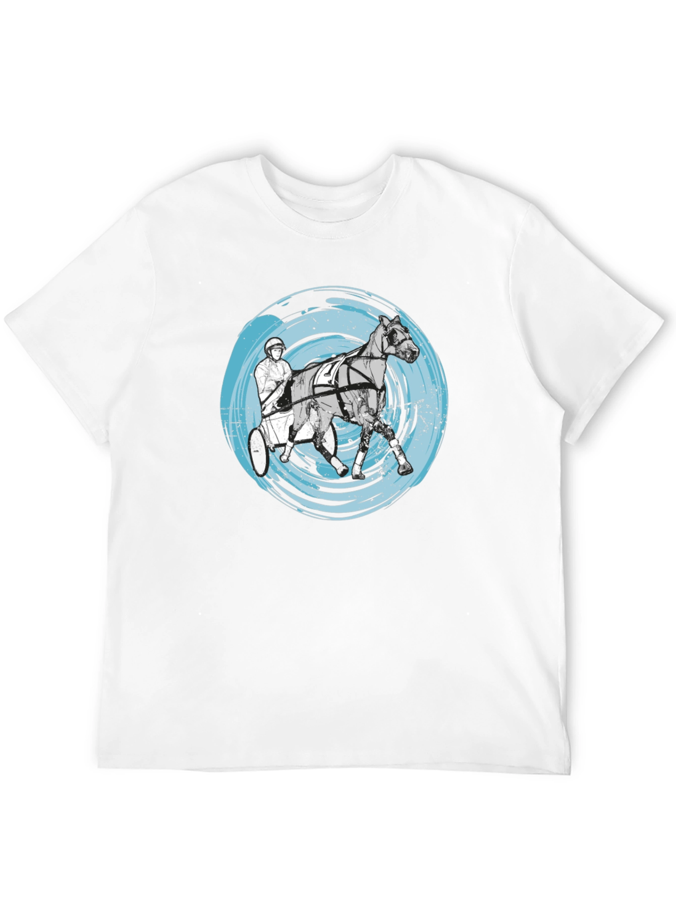 Harness Racing Tee - Distressed Circle Design