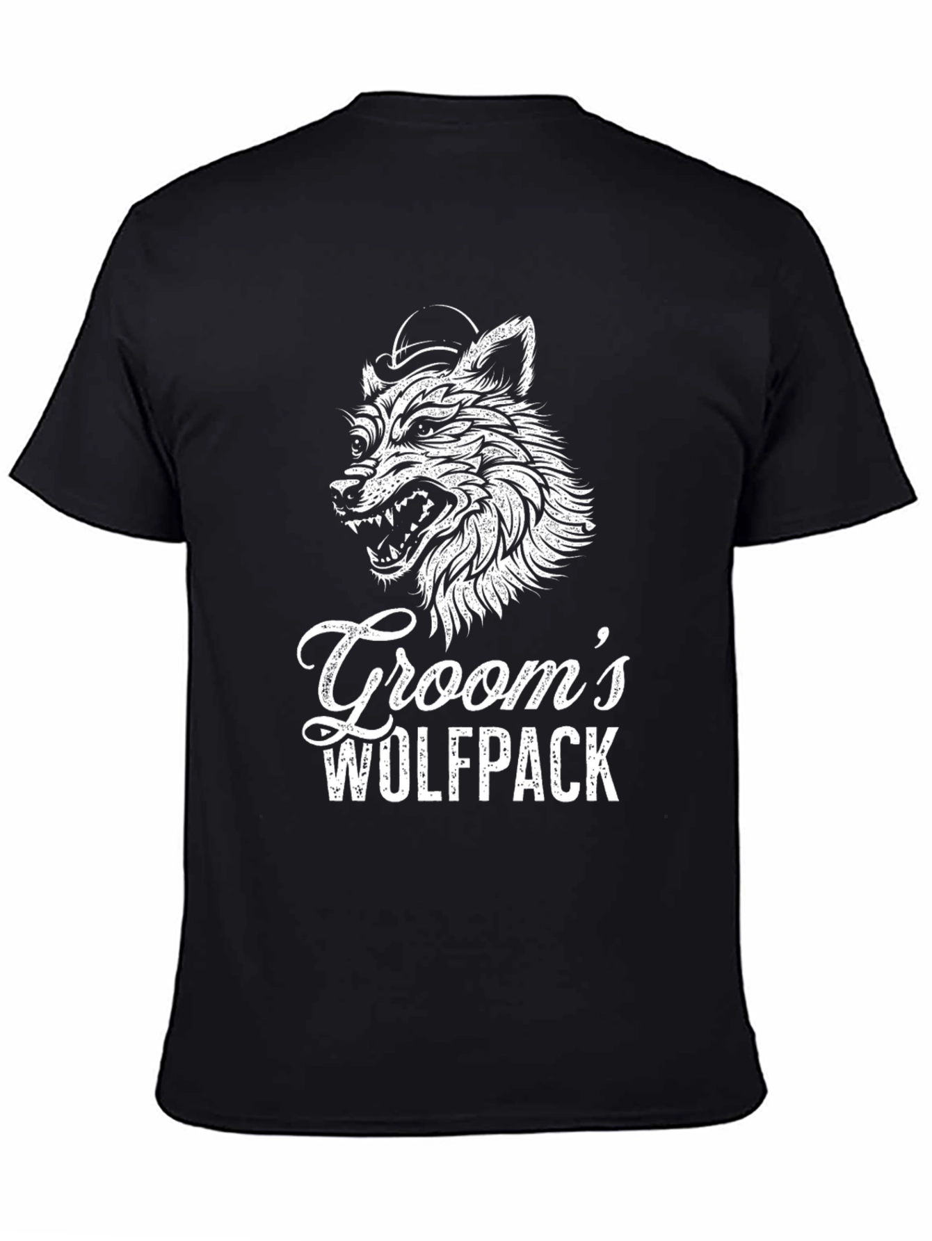 Grooms Wolfpack T-Shirt - Wedding Party Tee