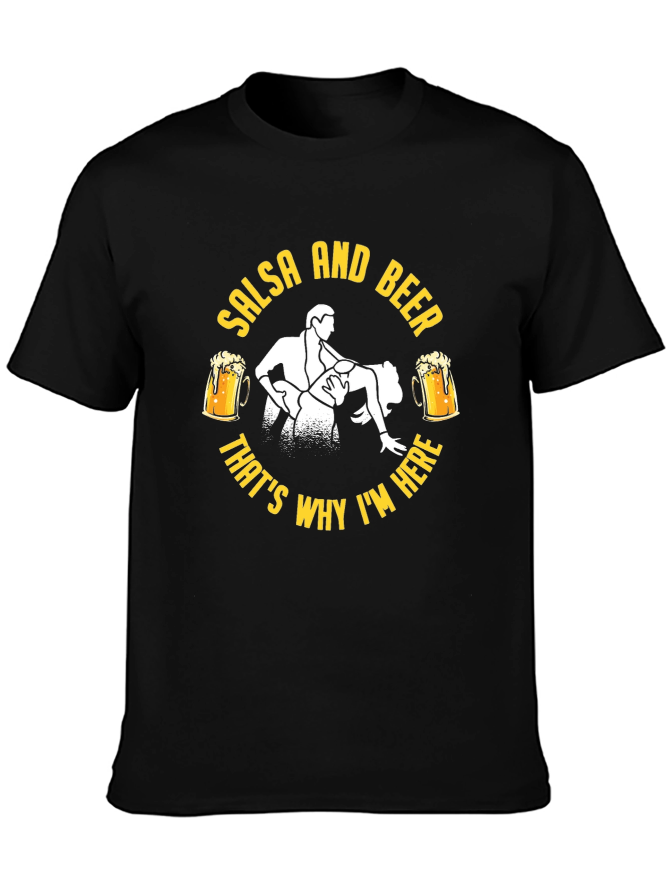 Salsa and Beer Graphic T-Shirt