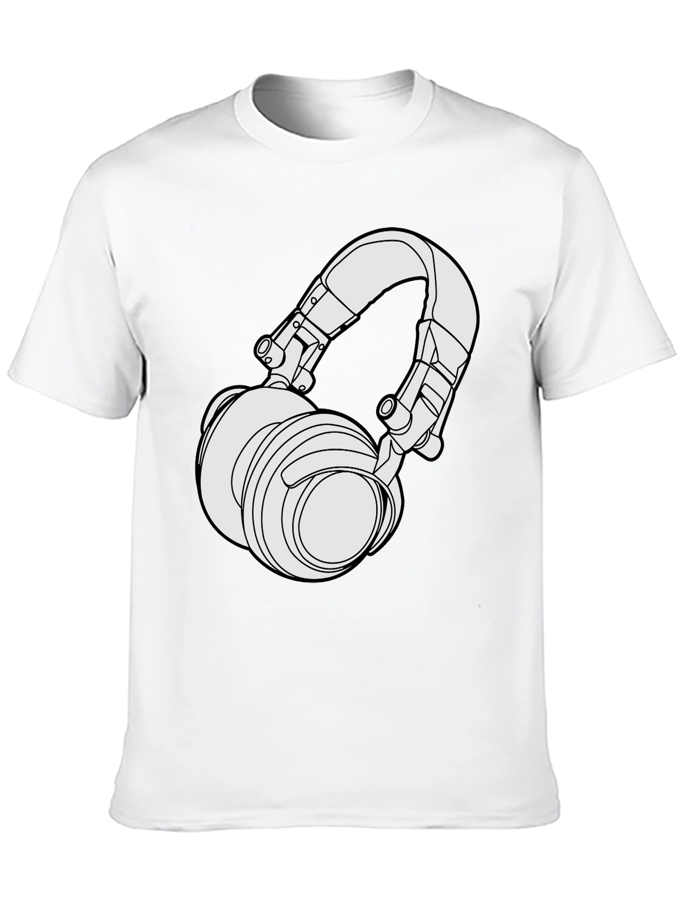 Headphone Graphic T-Shirt - Black