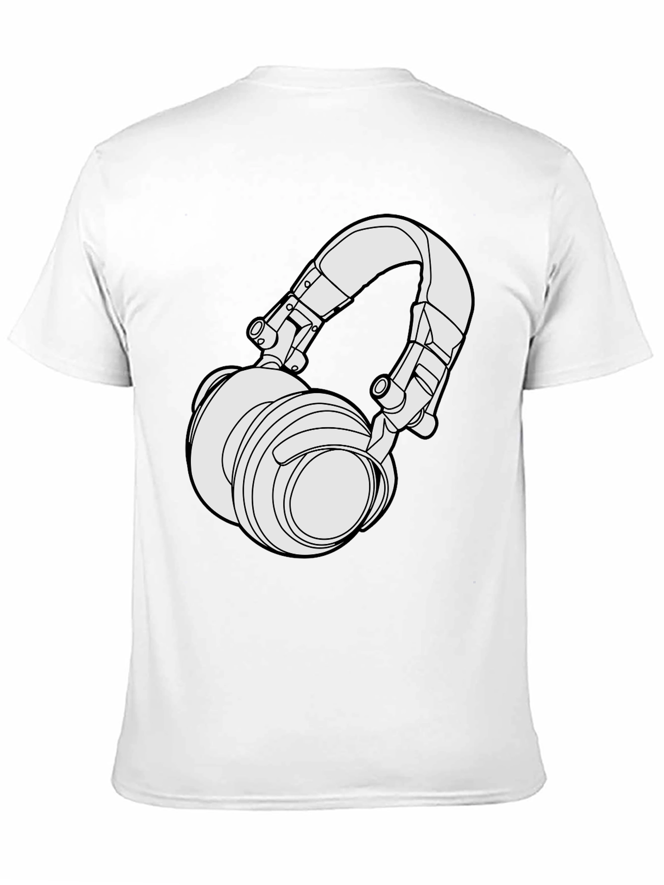 Headphone Graphic T-Shirt - Black