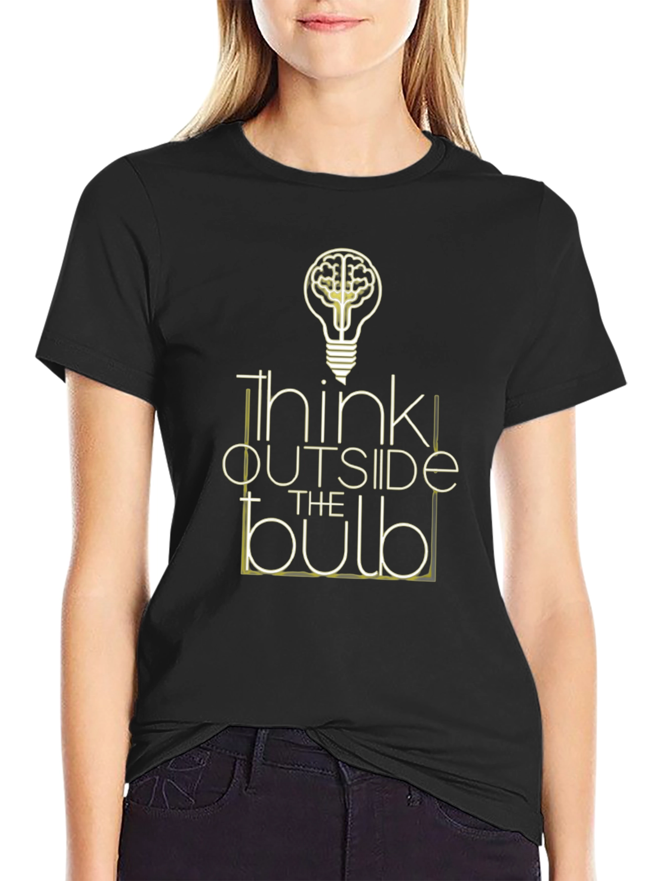 Think Outside the Bulb Graphic T-Shirt