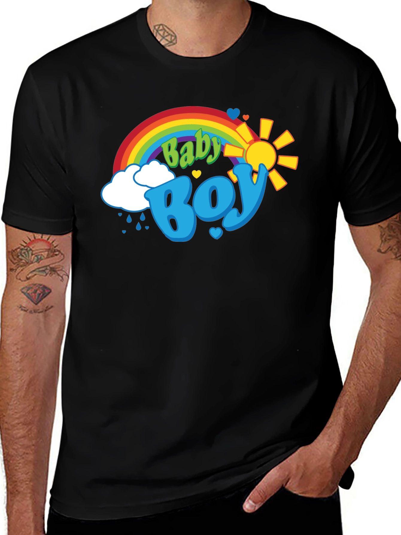 Baby Boy Rainbow Graphic T-Shirt
