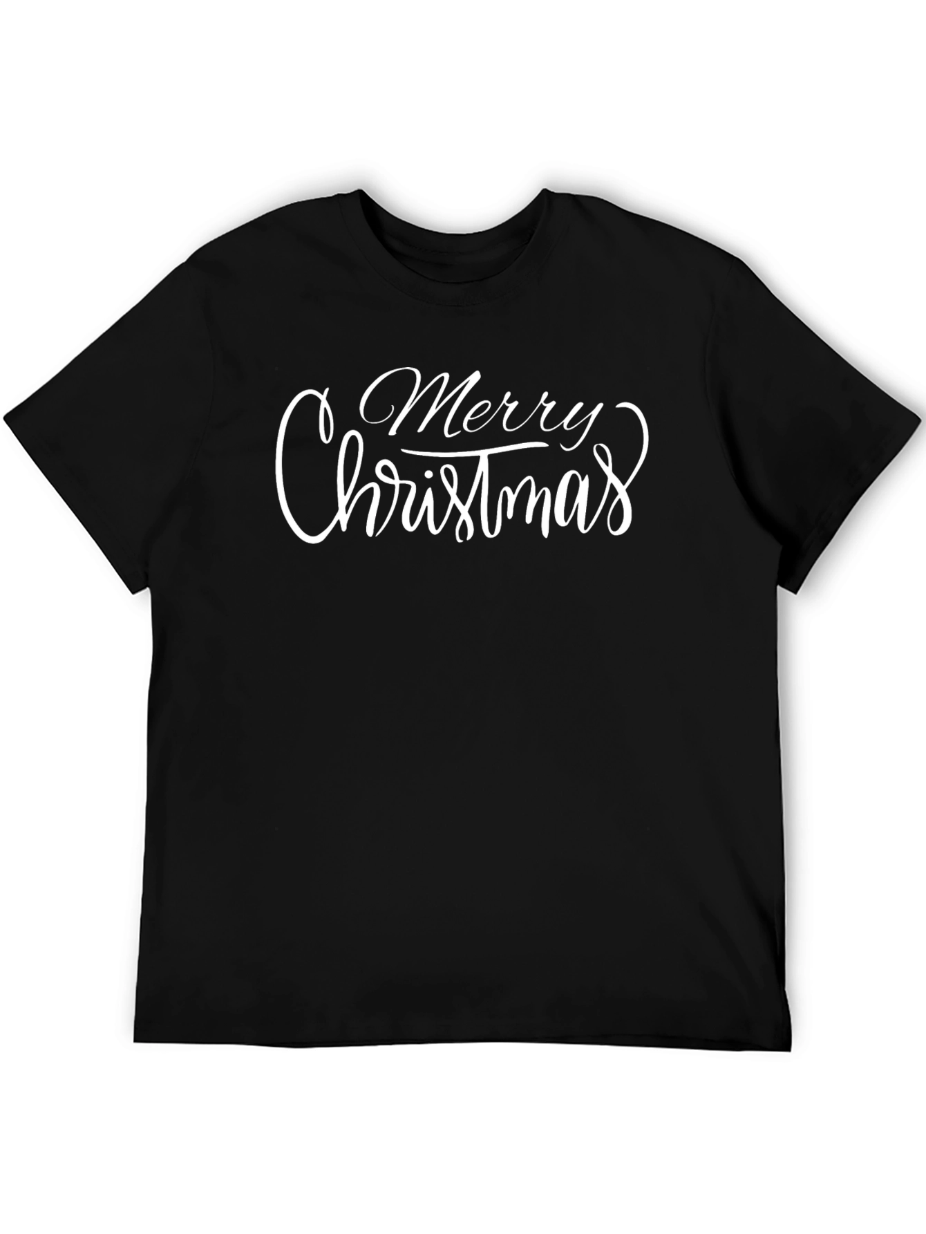 Merry Christmas Graphic Tee - Black