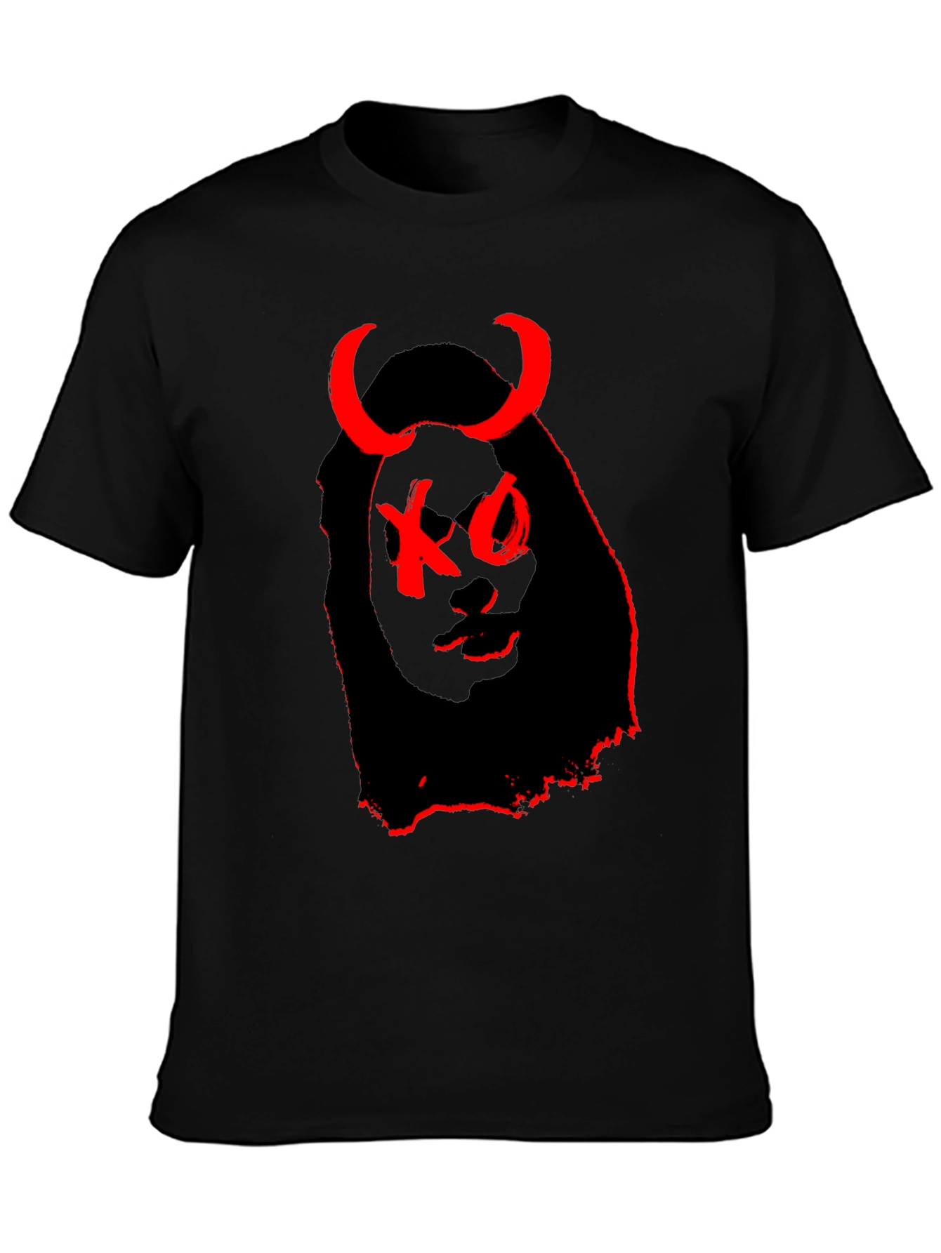 XO Devil Graphic T-Shirt - Black
