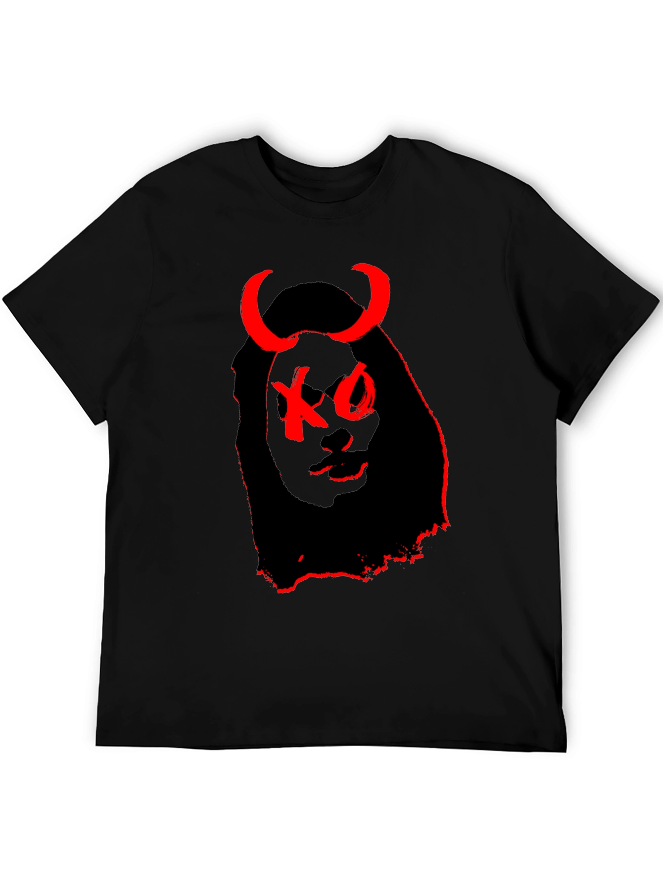 XO Devil Graphic T-Shirt - Black