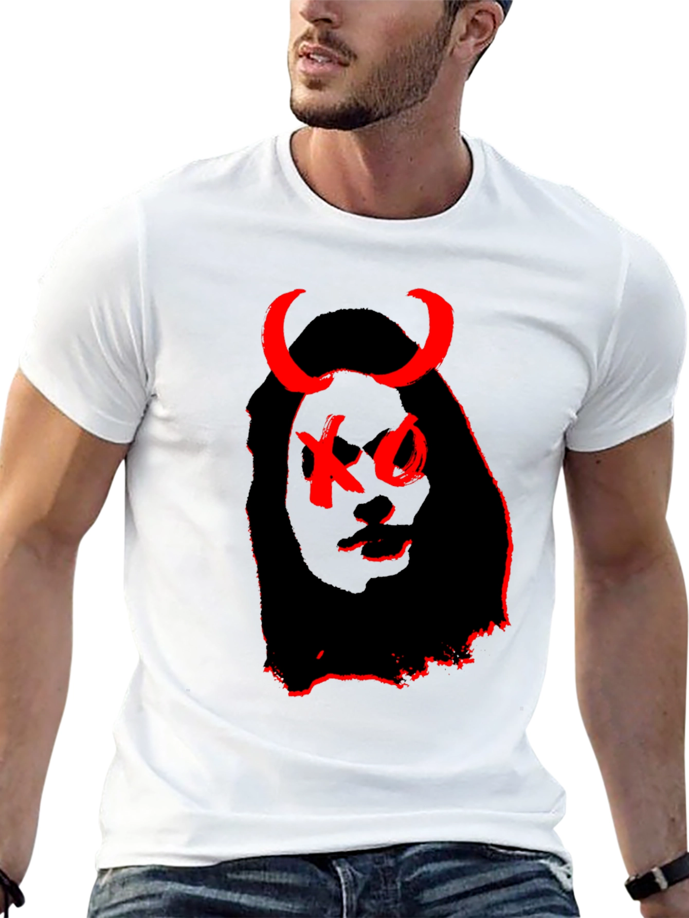 XO Devil Graphic T-Shirt - Black