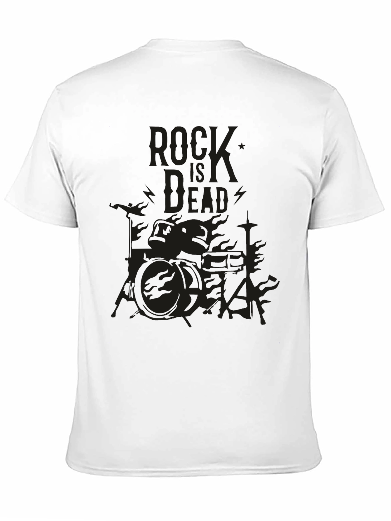Rock is Dead Black Graphic Tee