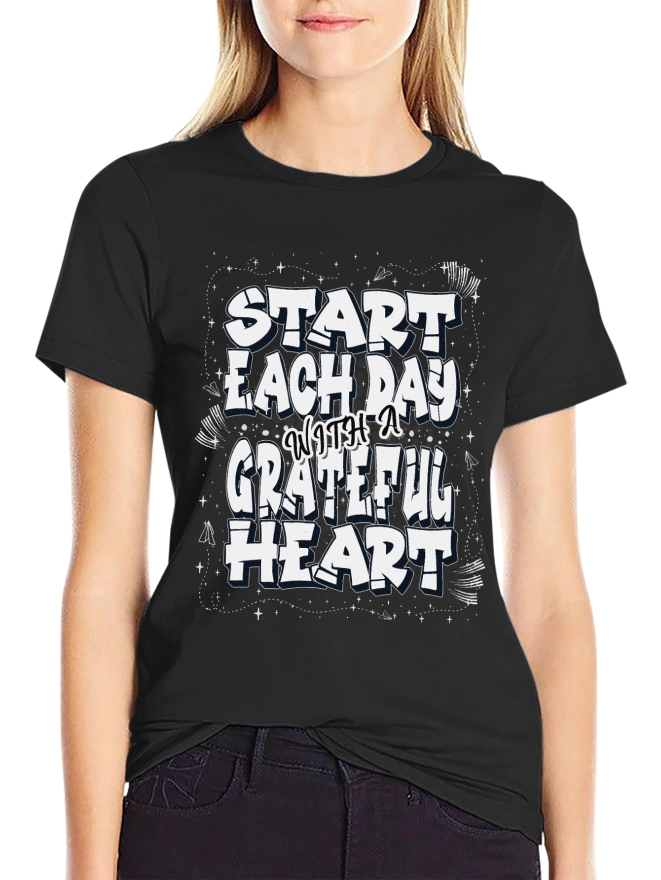 Grateful Heart Graphic Tee - Stylish Comfort