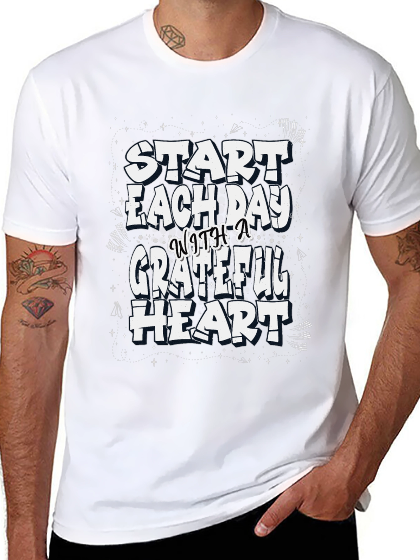 Grateful Heart Graphic Tee - Stylish Comfort