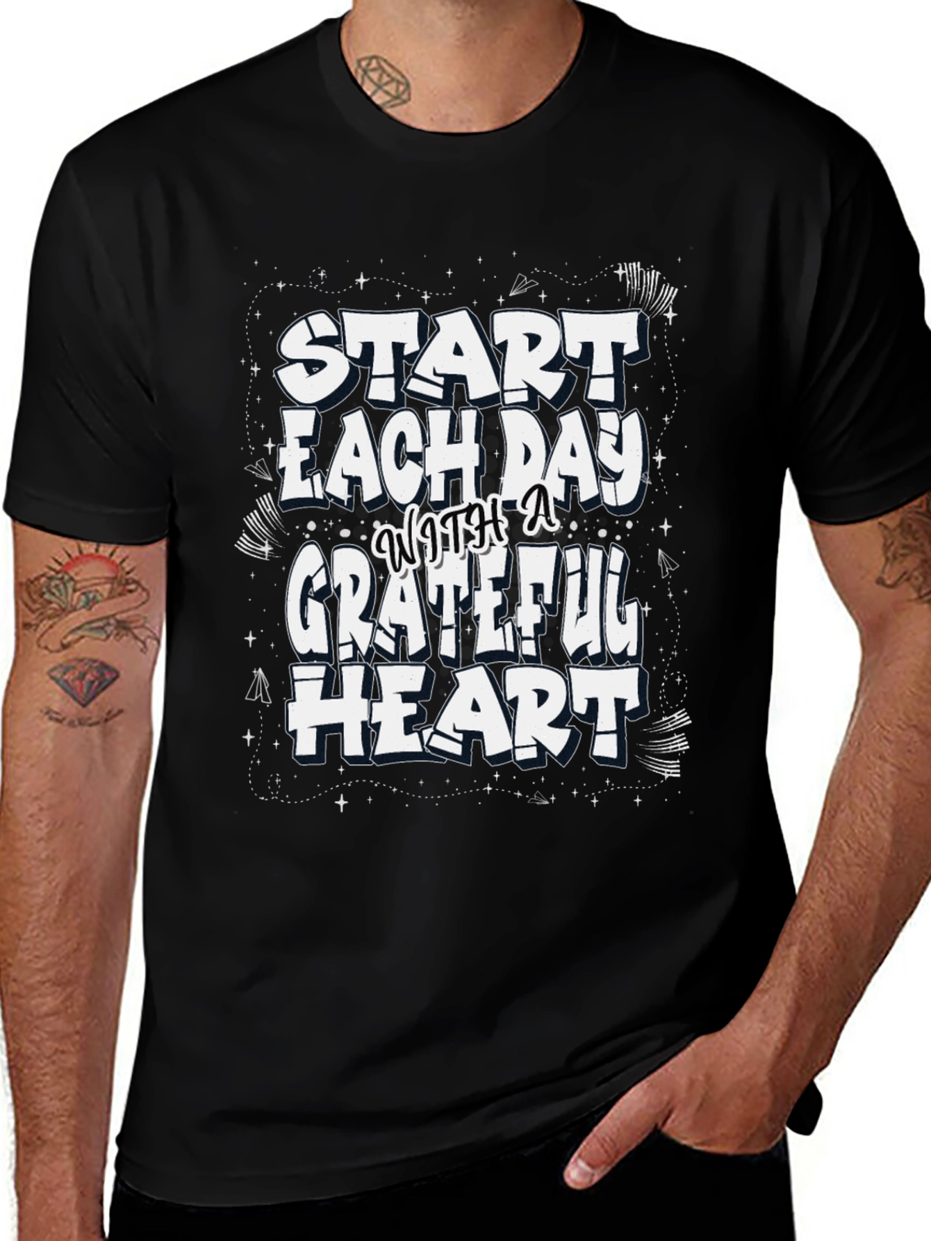 Grateful Heart Graphic Tee - Stylish Comfort