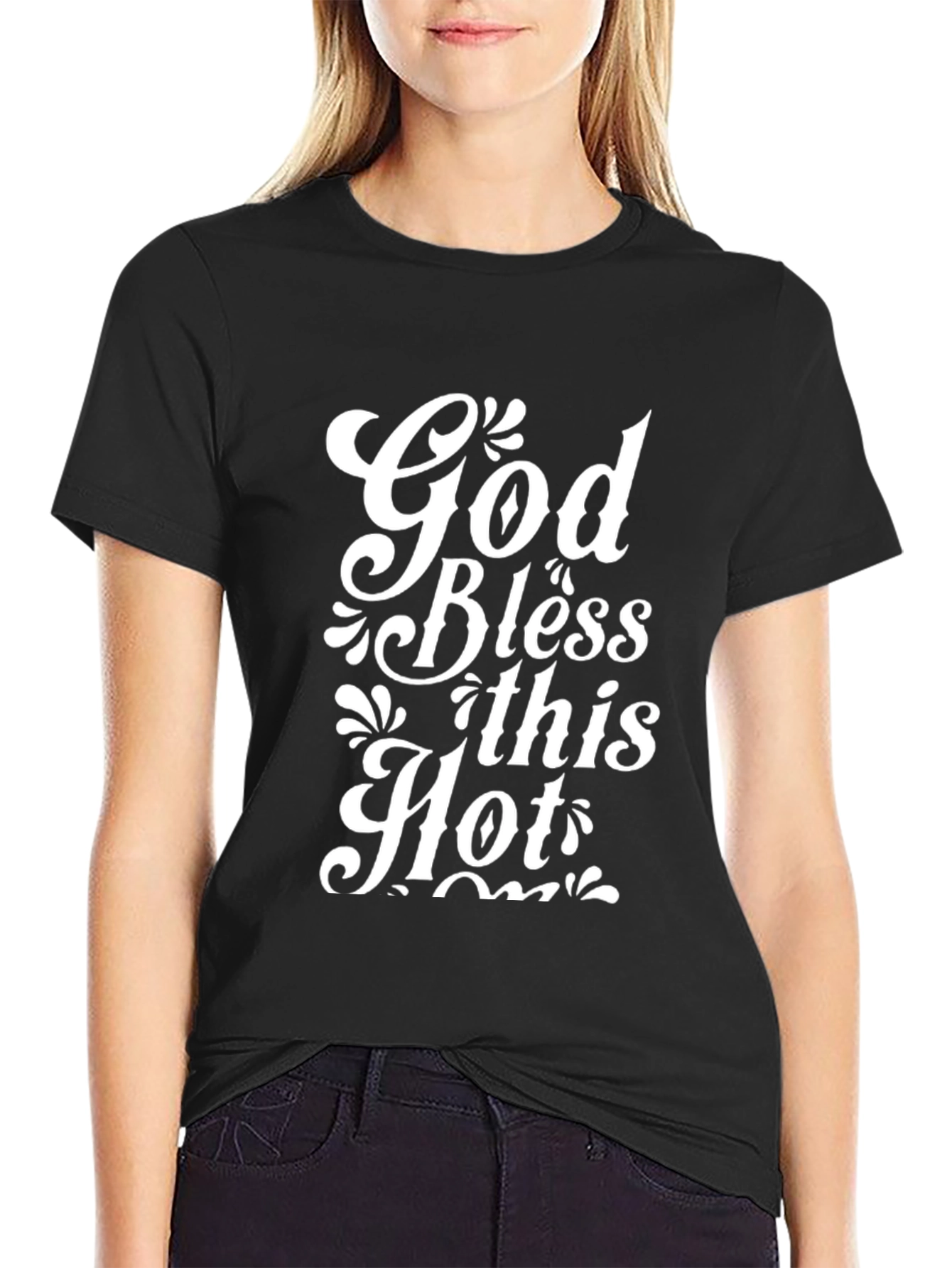 God Bless This Hot Mess Graphic Tee