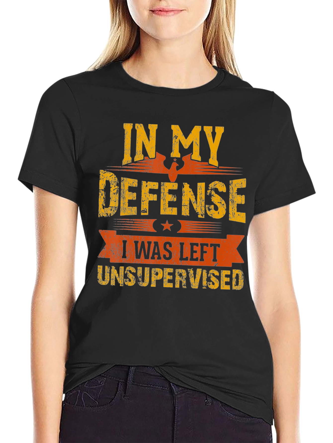 In My Defense Funny Graphic T-Shirt