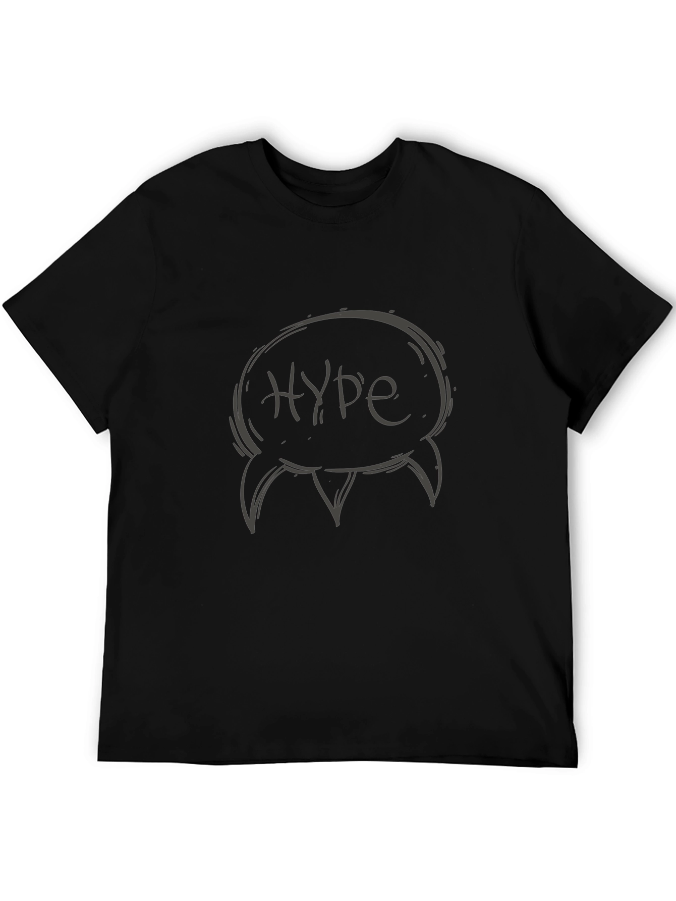 Hype Graphic Print Black T-Shirt