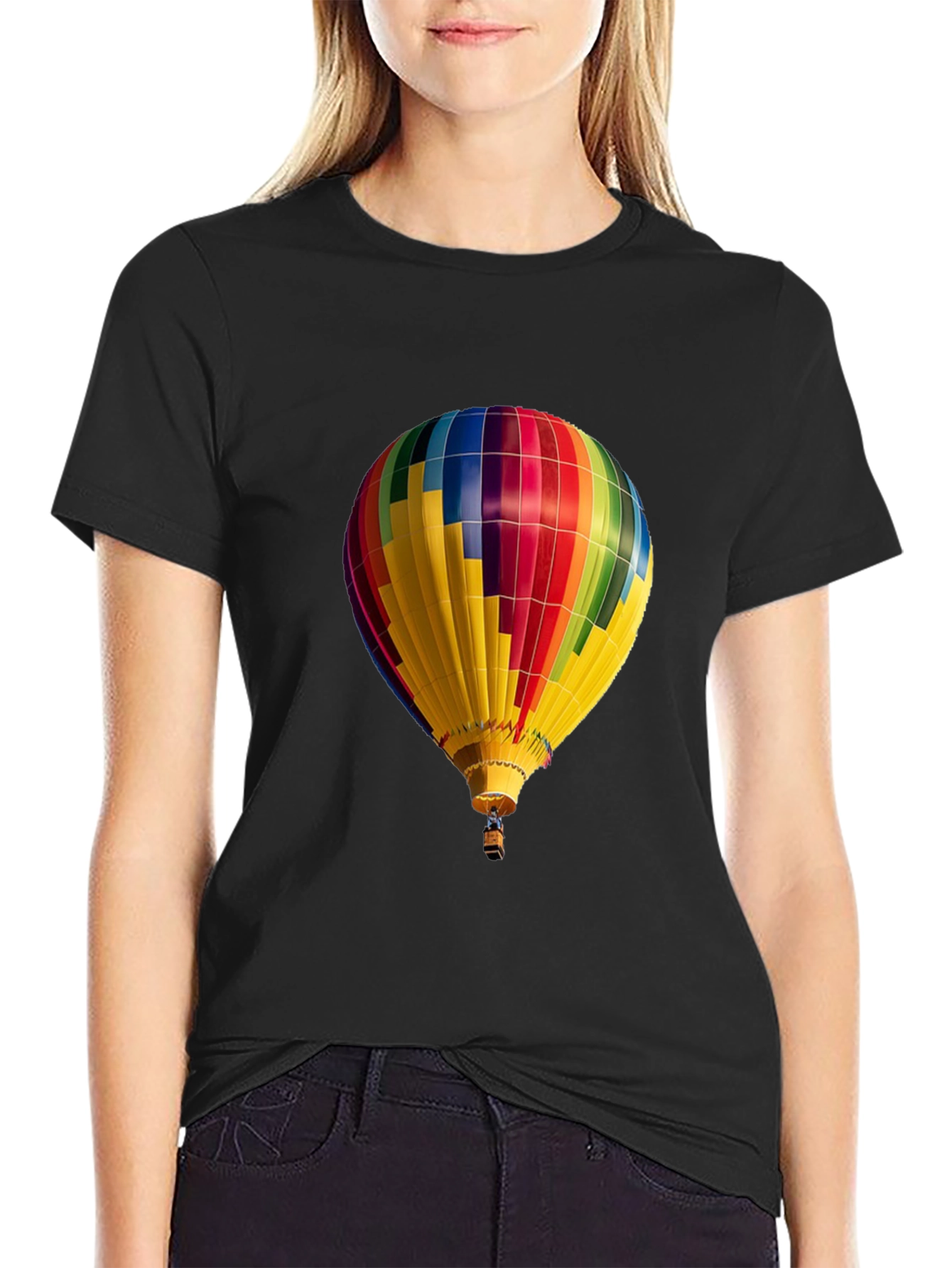 Hot Air Balloon Graphic Tee - Unique Design
