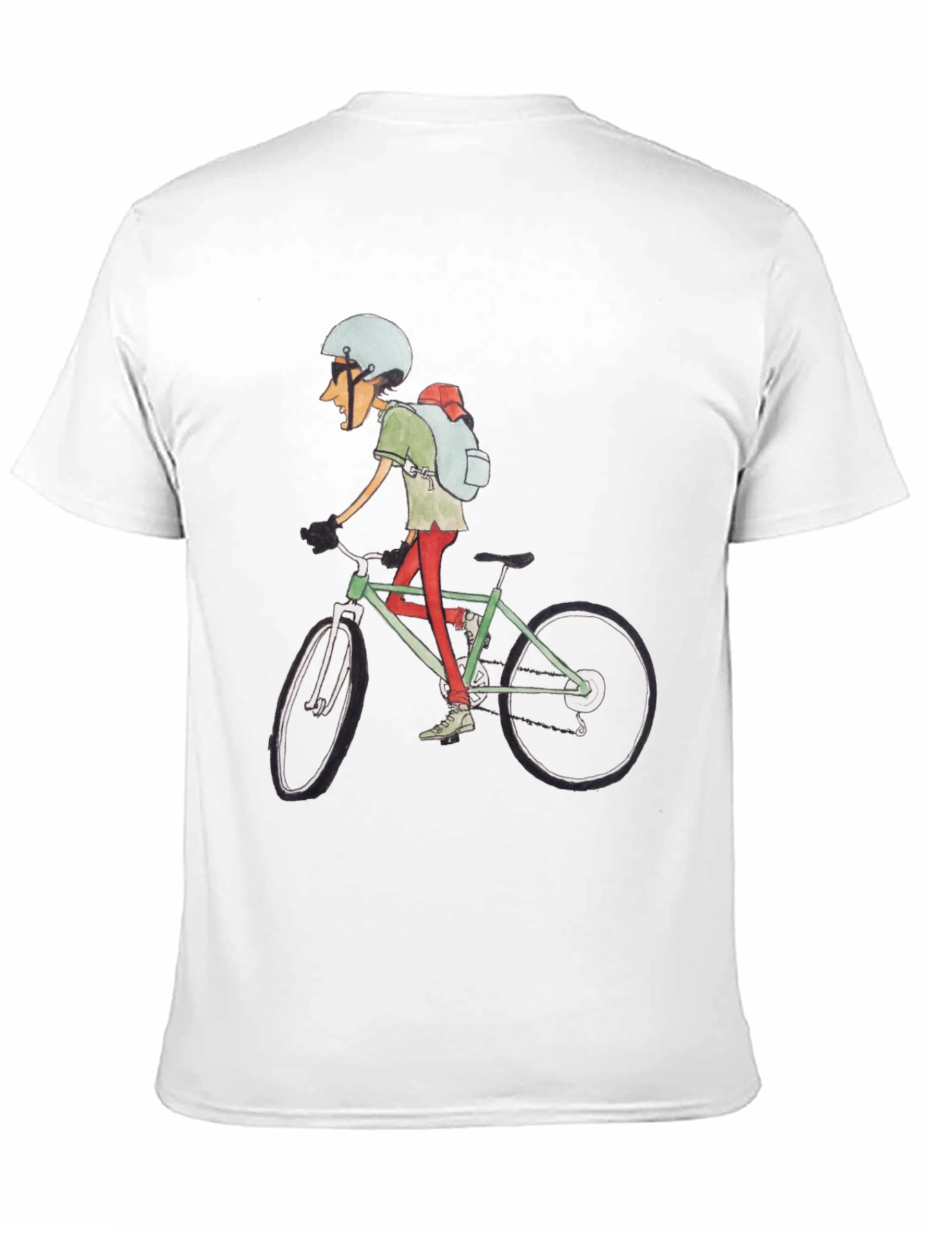 Cycling Cartoon T-Shirt: Ride in Style!