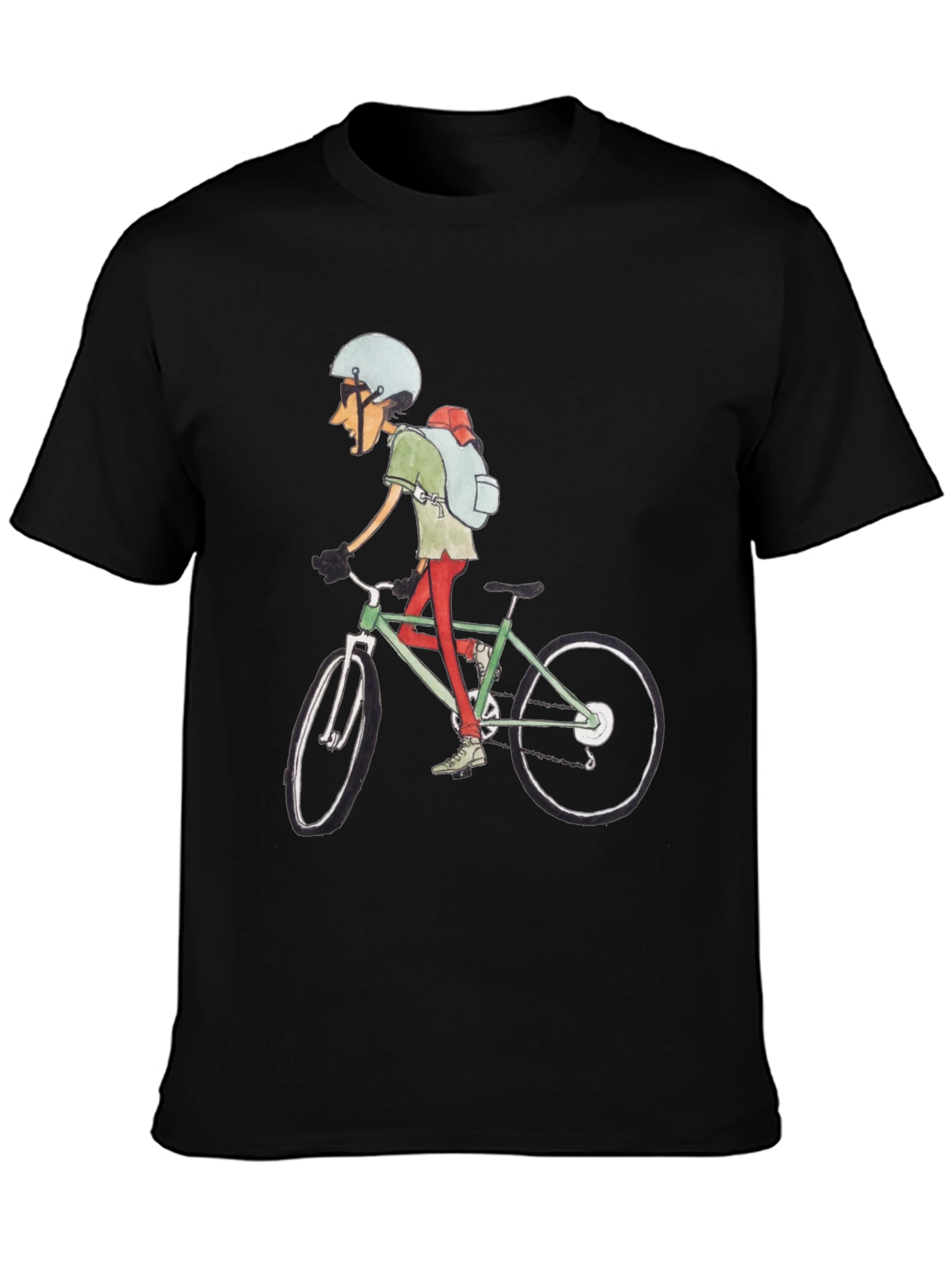 Cycling Cartoon T-Shirt: Ride in Style!