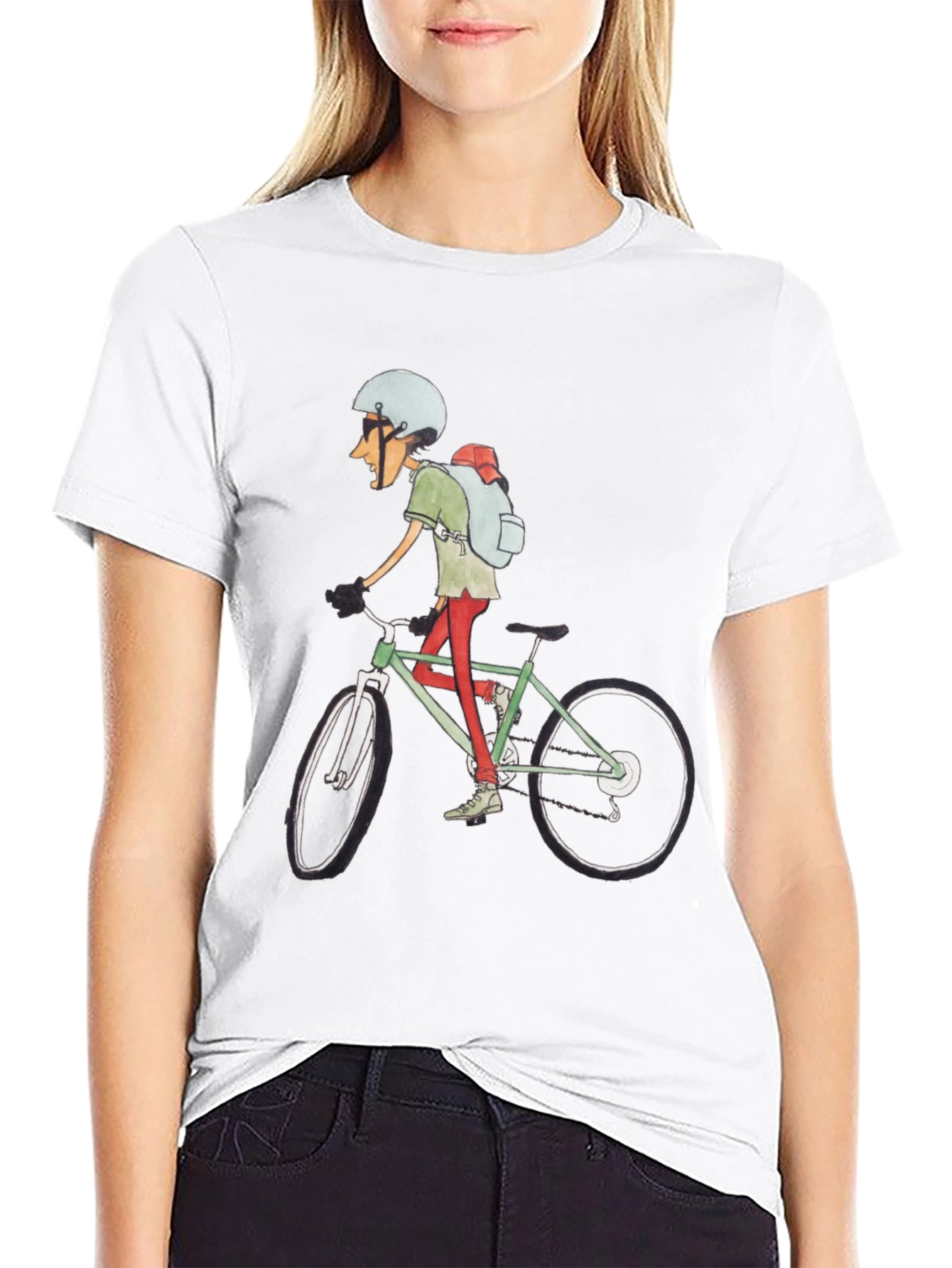 Cycling Cartoon T-Shirt: Ride in Style!