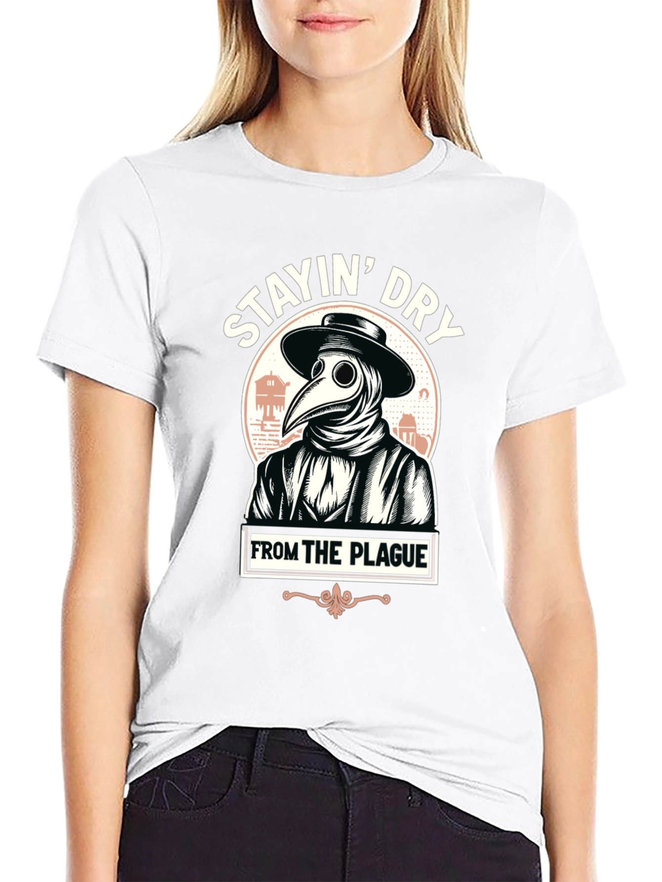 Stayin Dry From The Plague Graphic T-Shirt