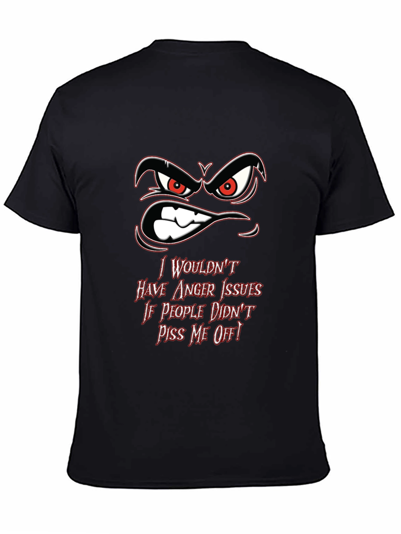 Angry Face Graphic T-Shirt