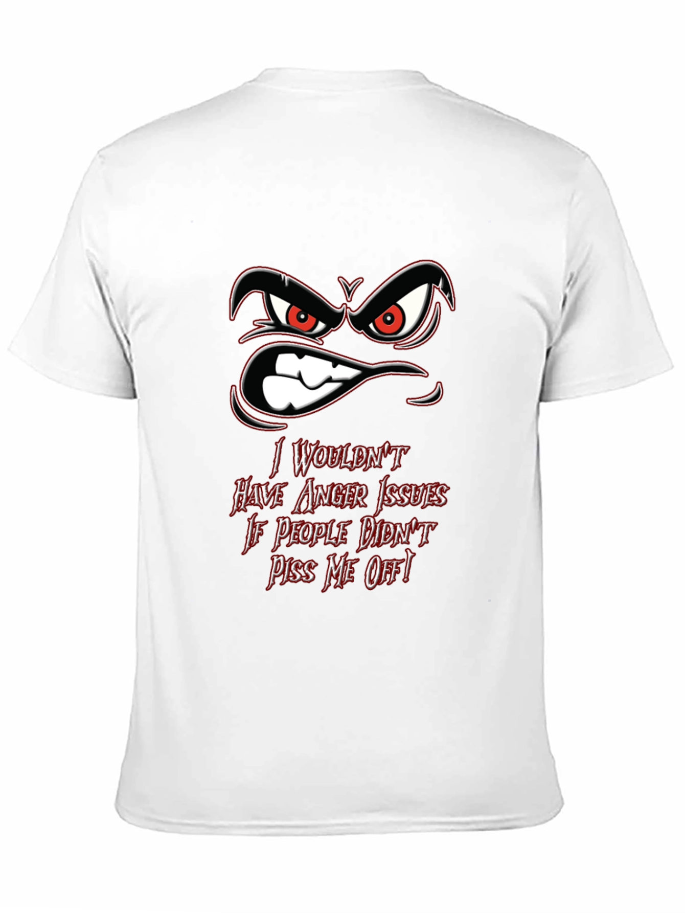 Angry Face Graphic T-Shirt