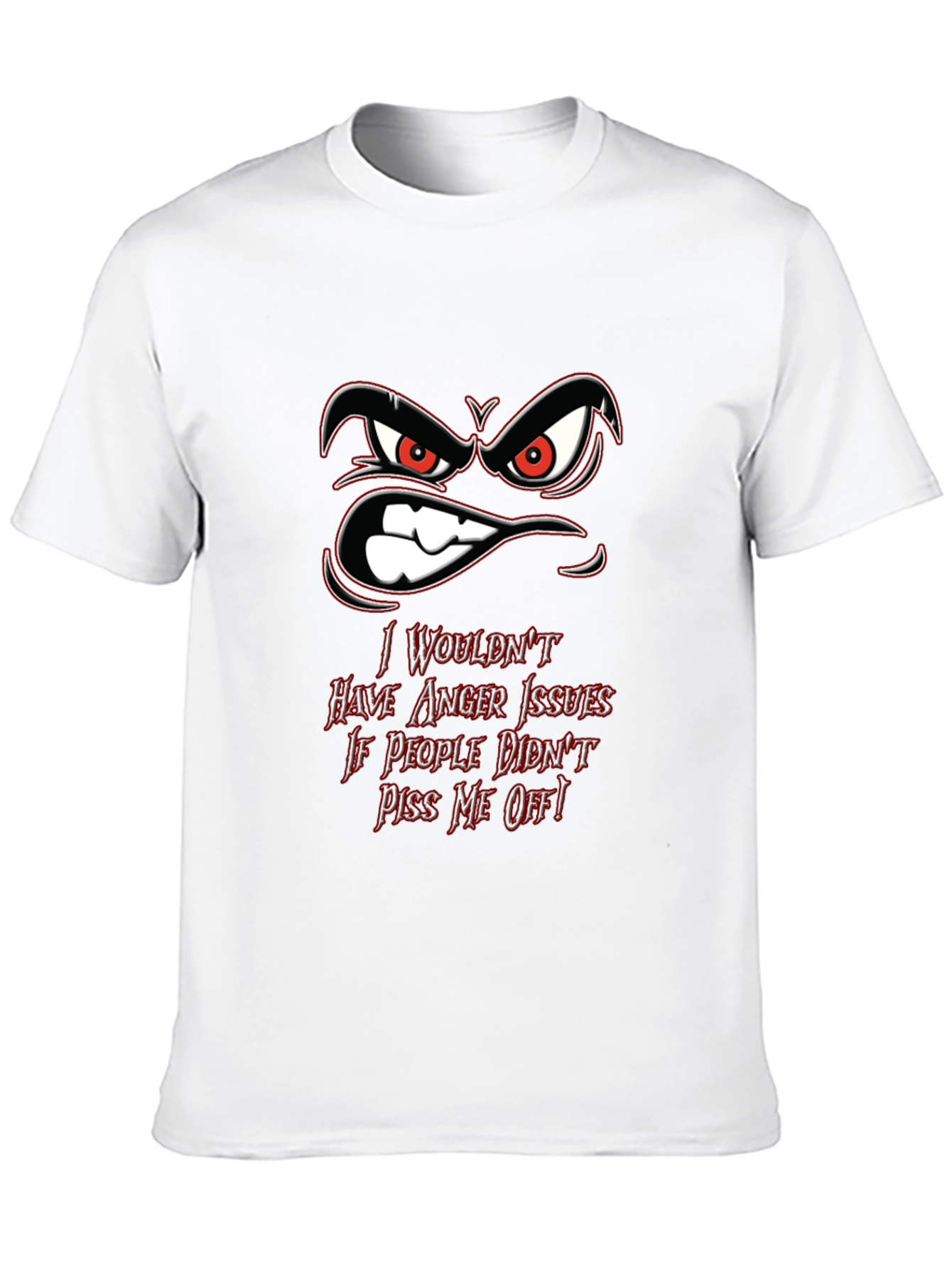 Angry Face Graphic T-Shirt
