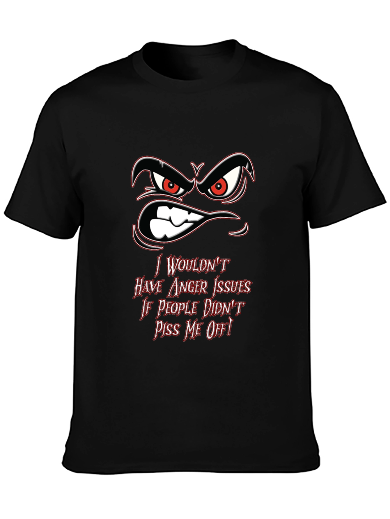 Angry Face Graphic T-Shirt