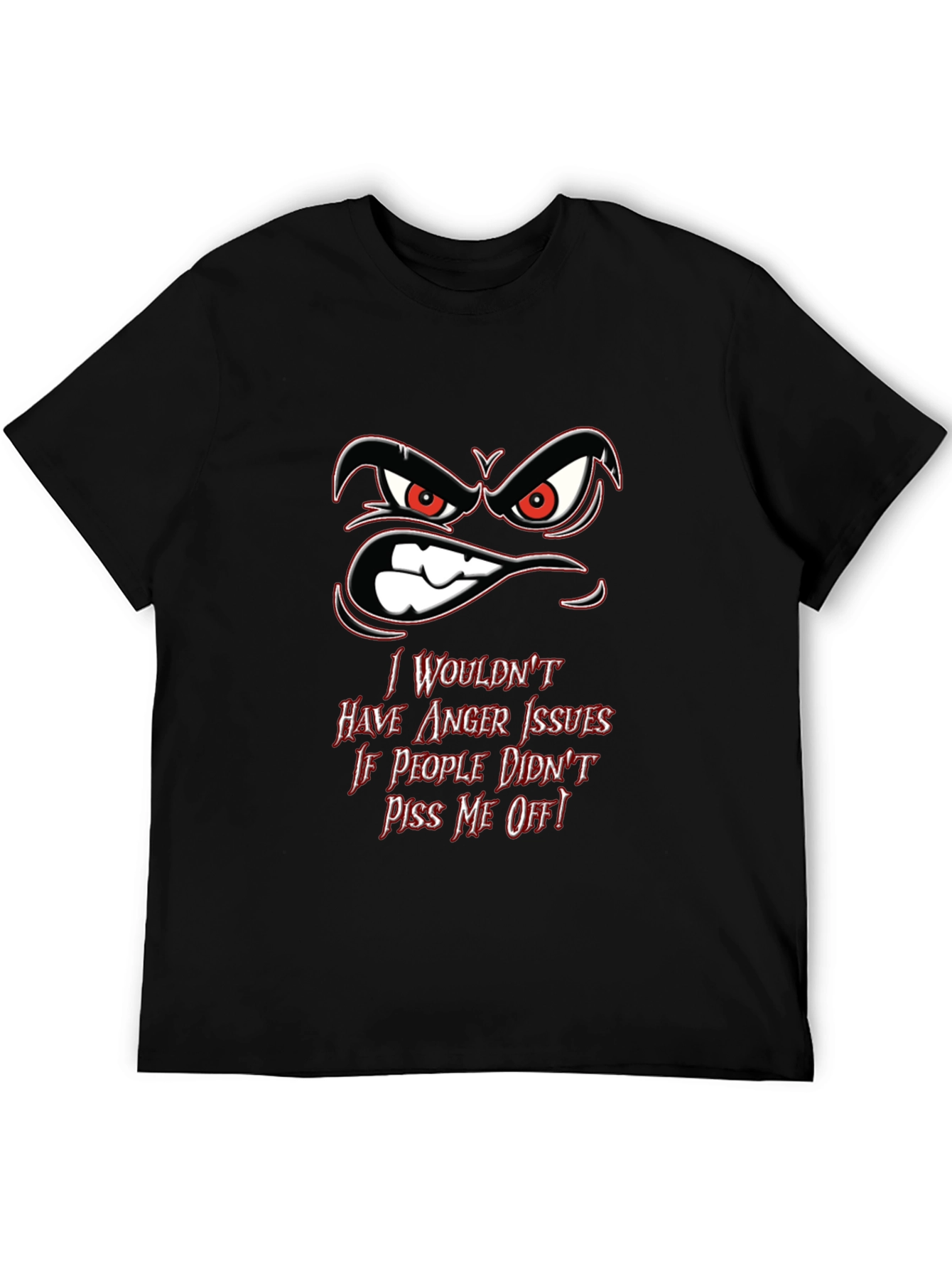 Angry Face Graphic T-Shirt