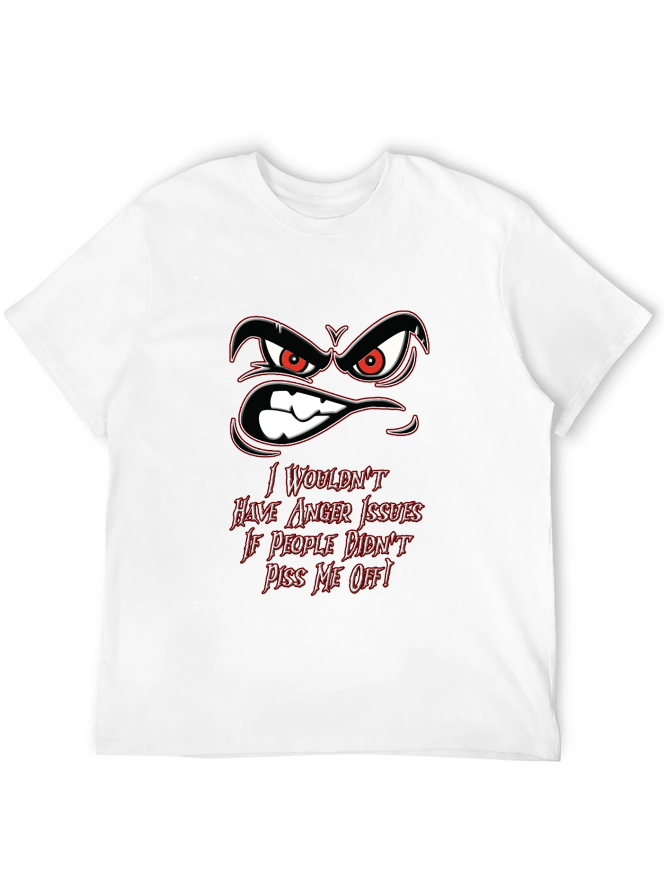 Angry Face Graphic T-Shirt