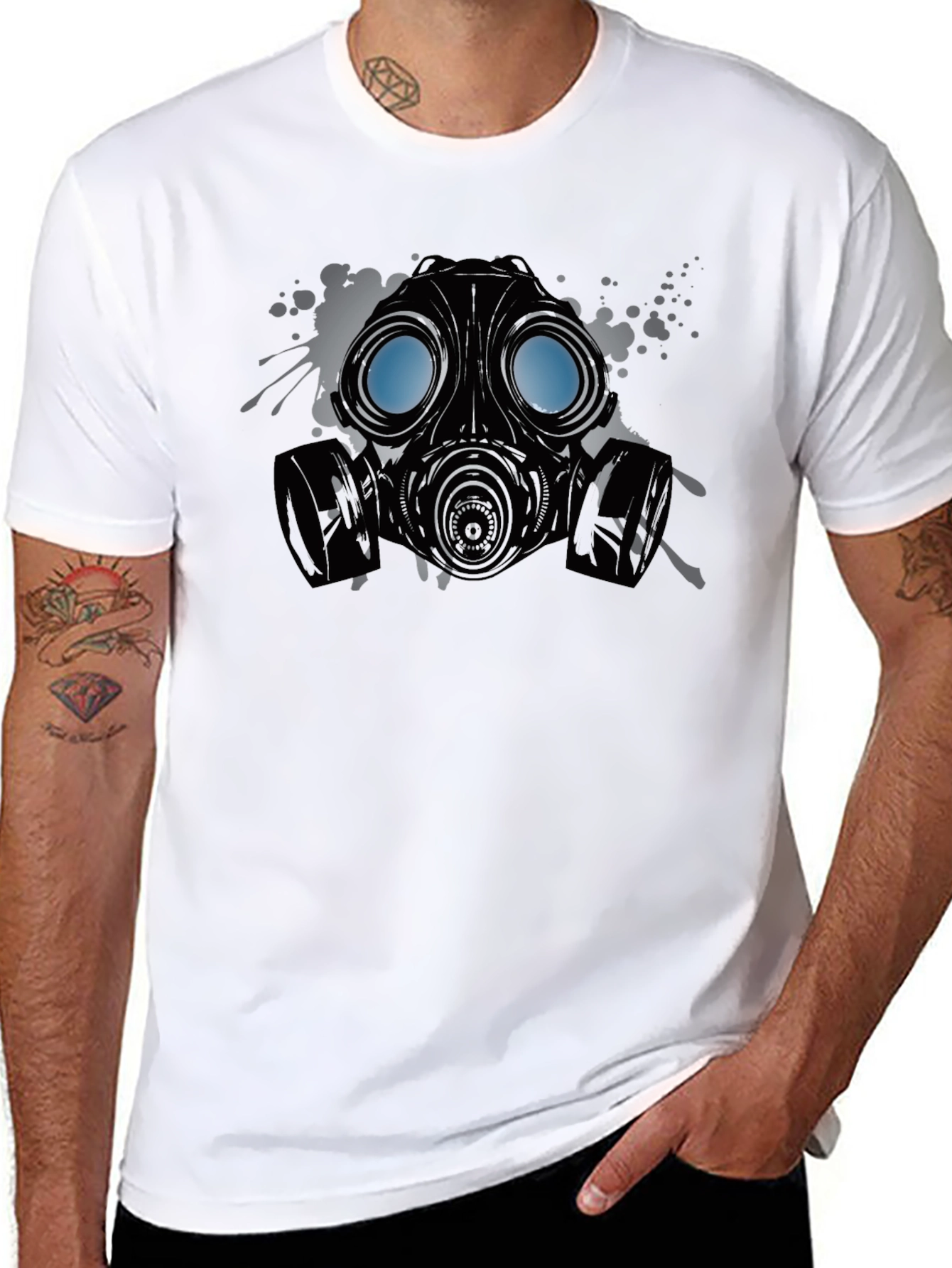 Gas Mask Graphic Tee - Protection Style