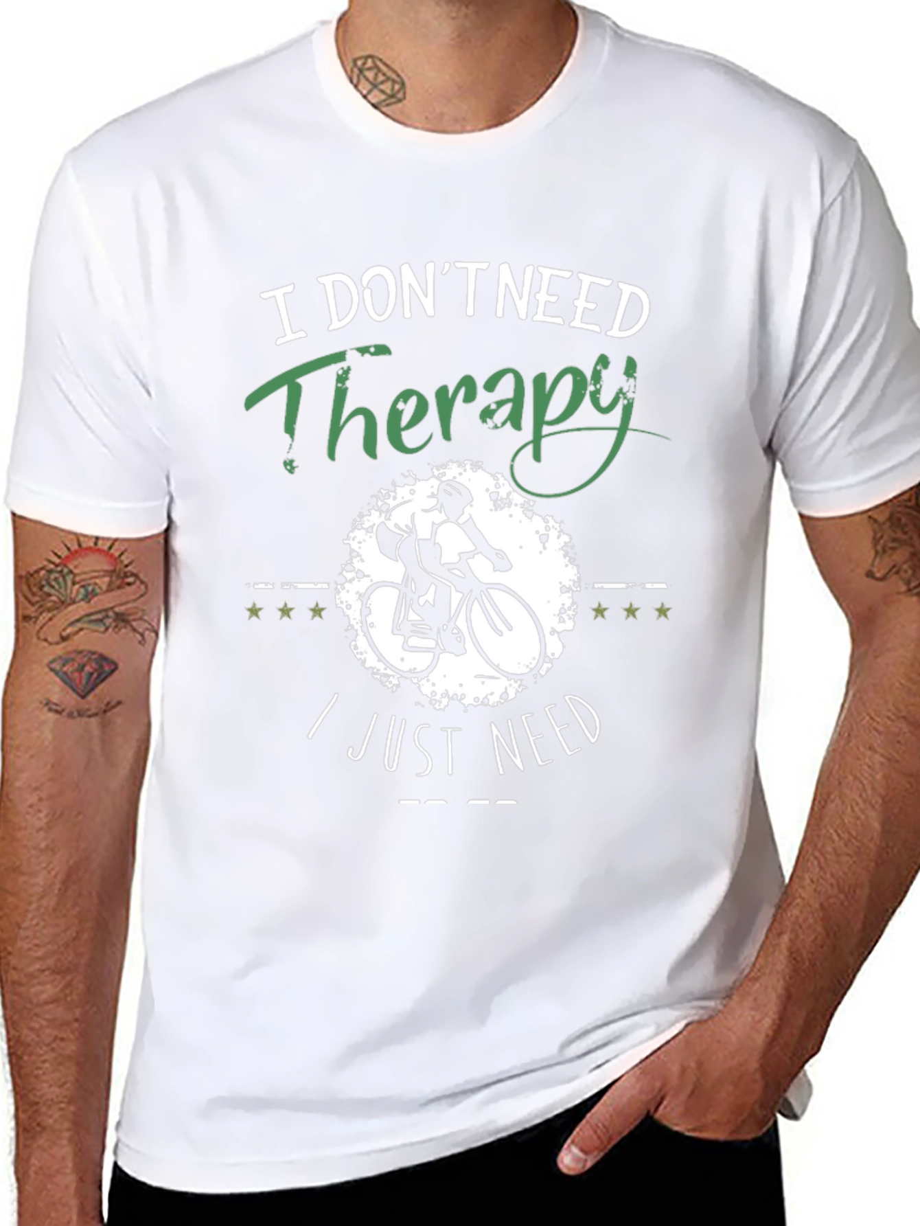 Cycling Therapy T-Shirt I Dont Need Therapy