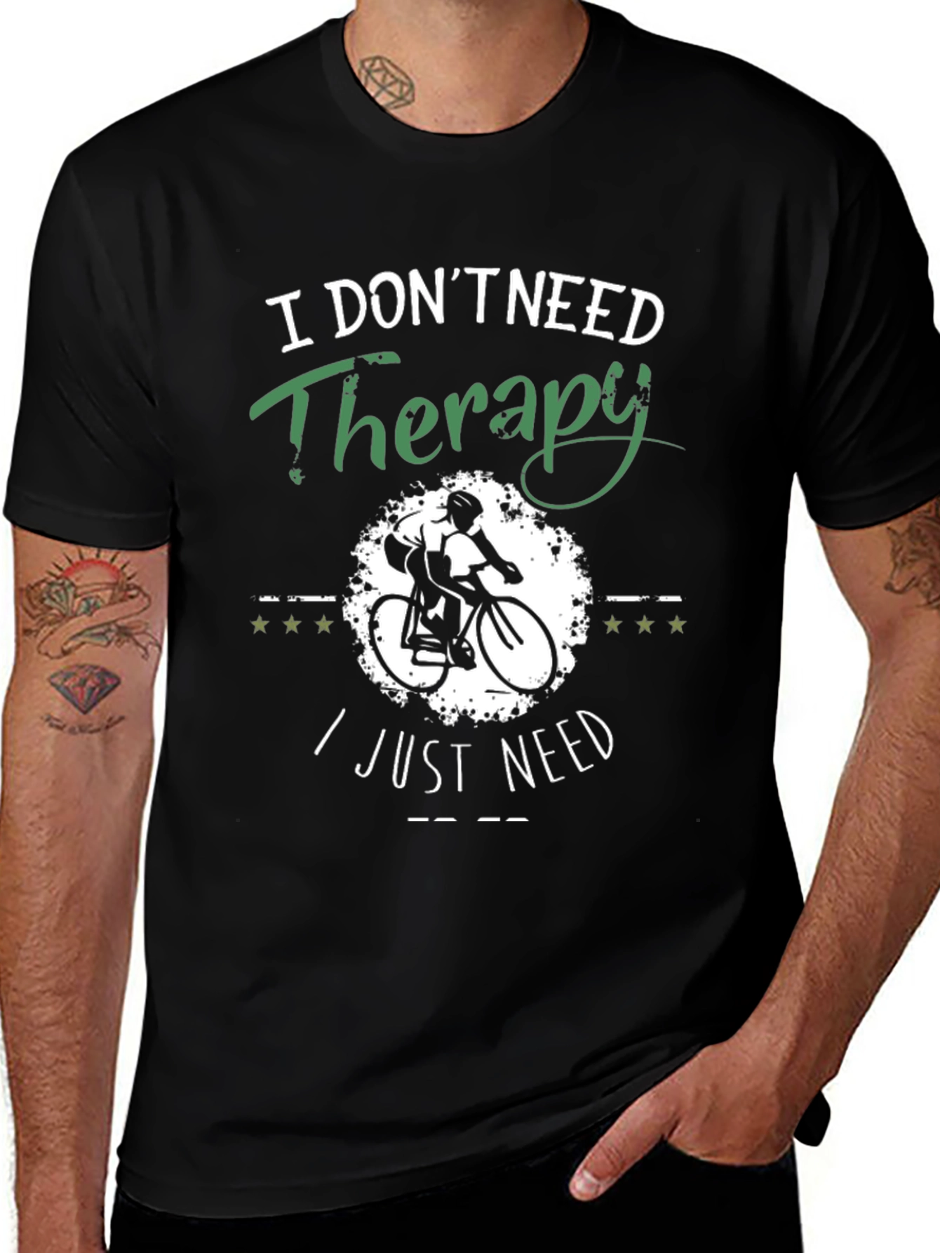 Cycling Therapy T-Shirt I Dont Need Therapy