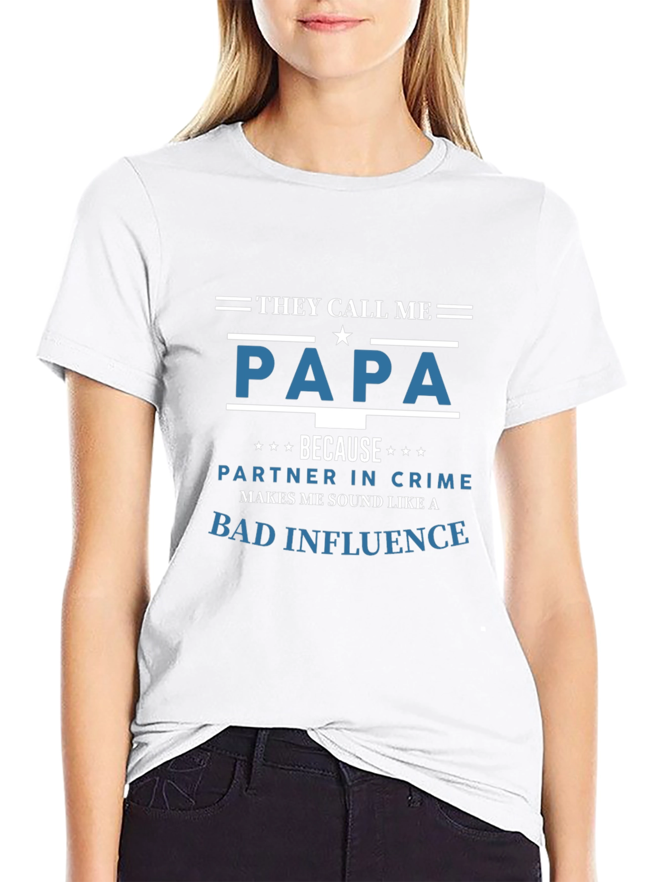 Papa Bad Influence Graphic Tee