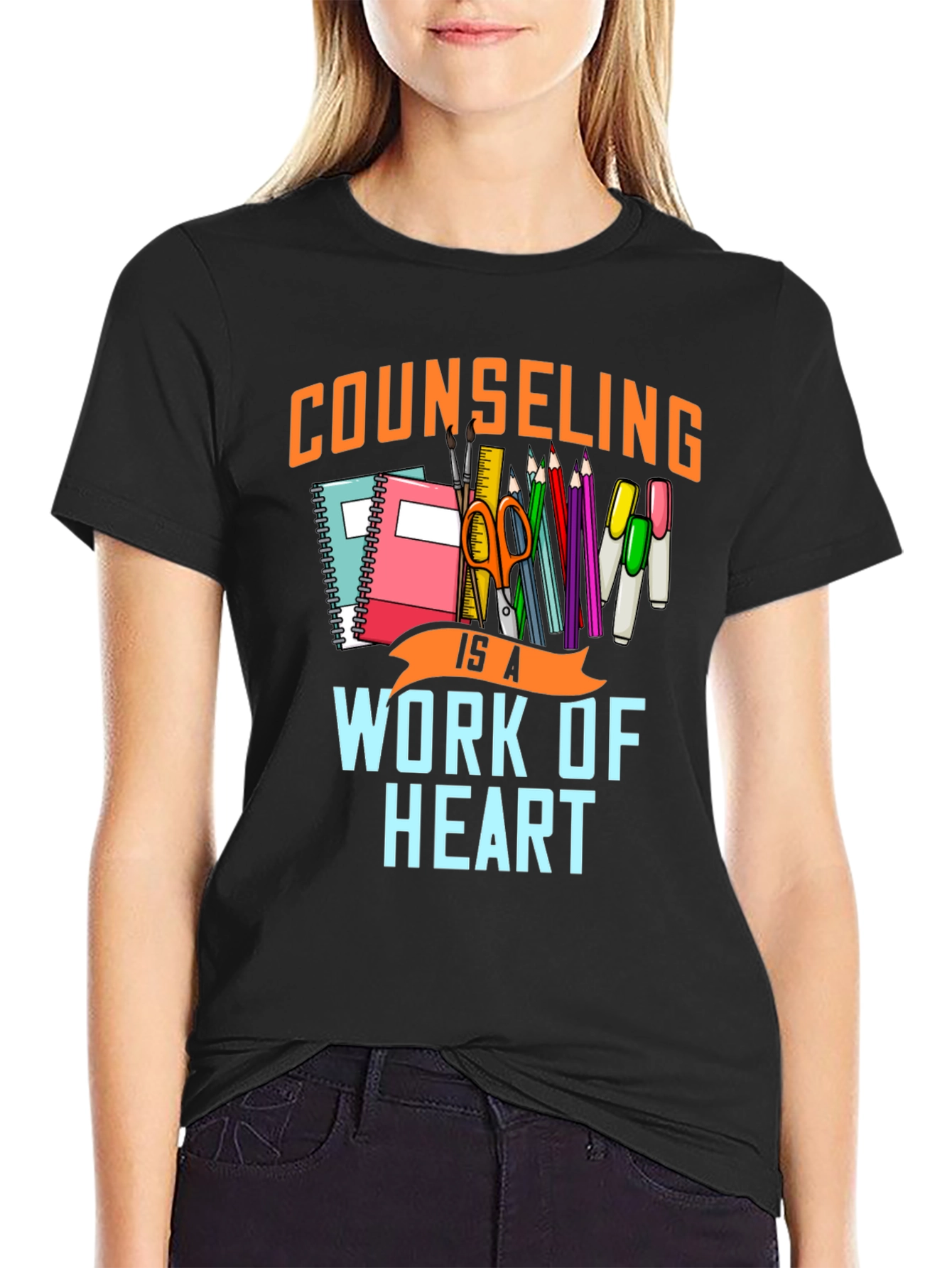 Counseling is a Work of Heart Graphic Tee
