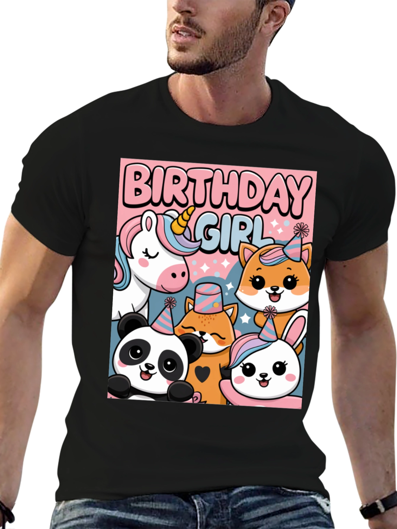 Birthday Girl Animal Party T-Shirt