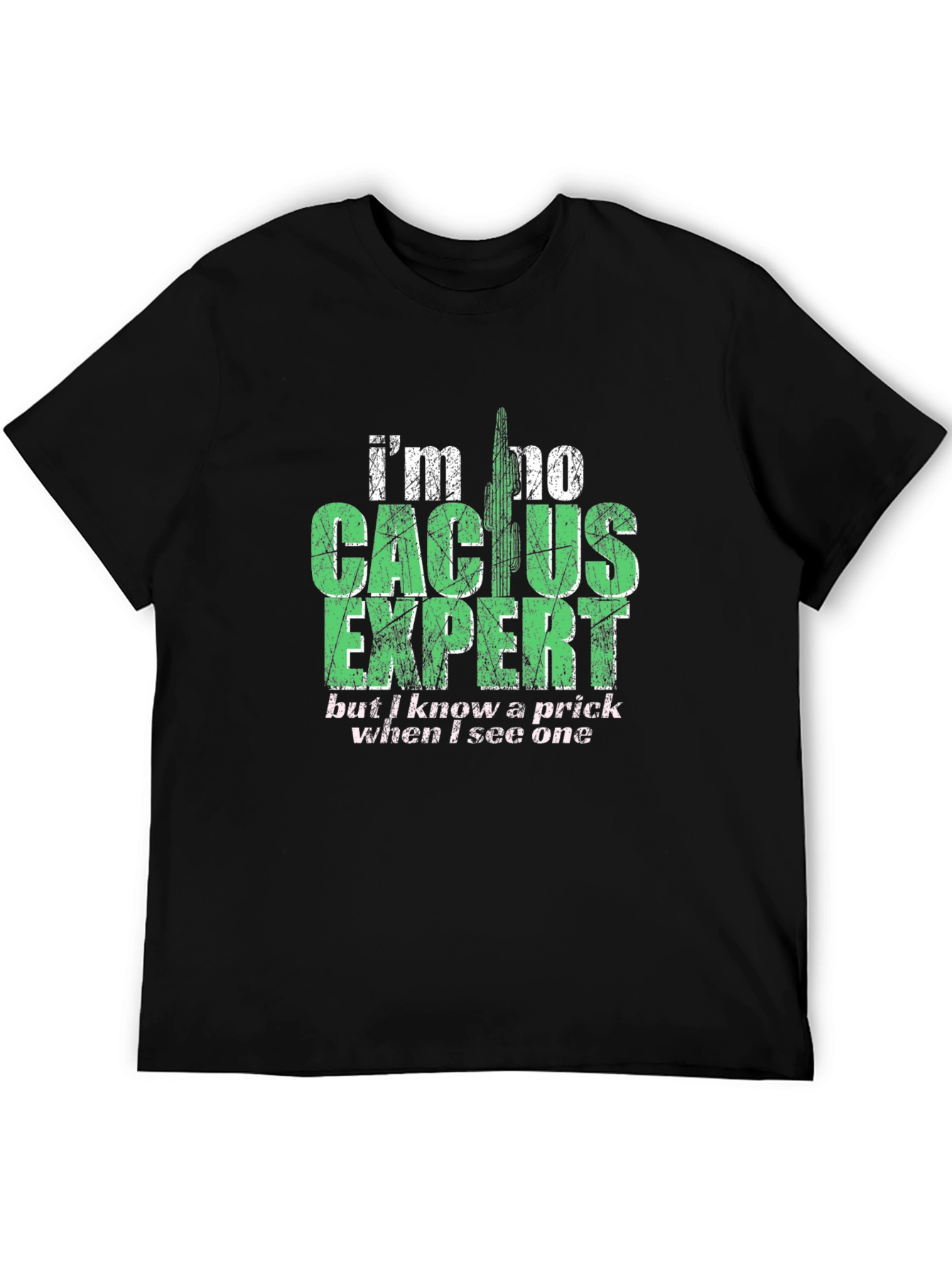 Cactus Expert Graphic T-Shirt - Funny Sarcastic Tee