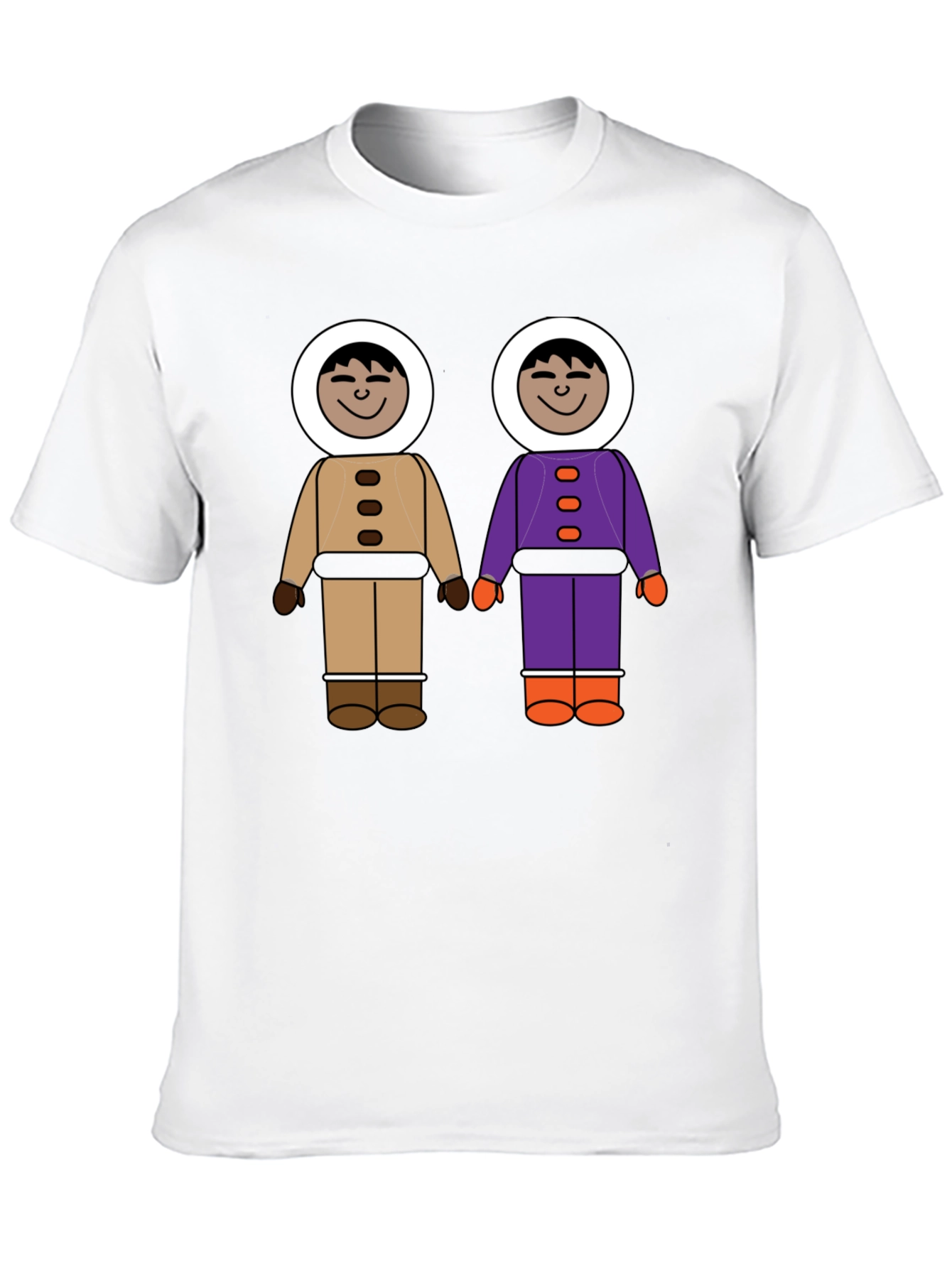 Novel Cartoon Friends Graphic T-Shirt